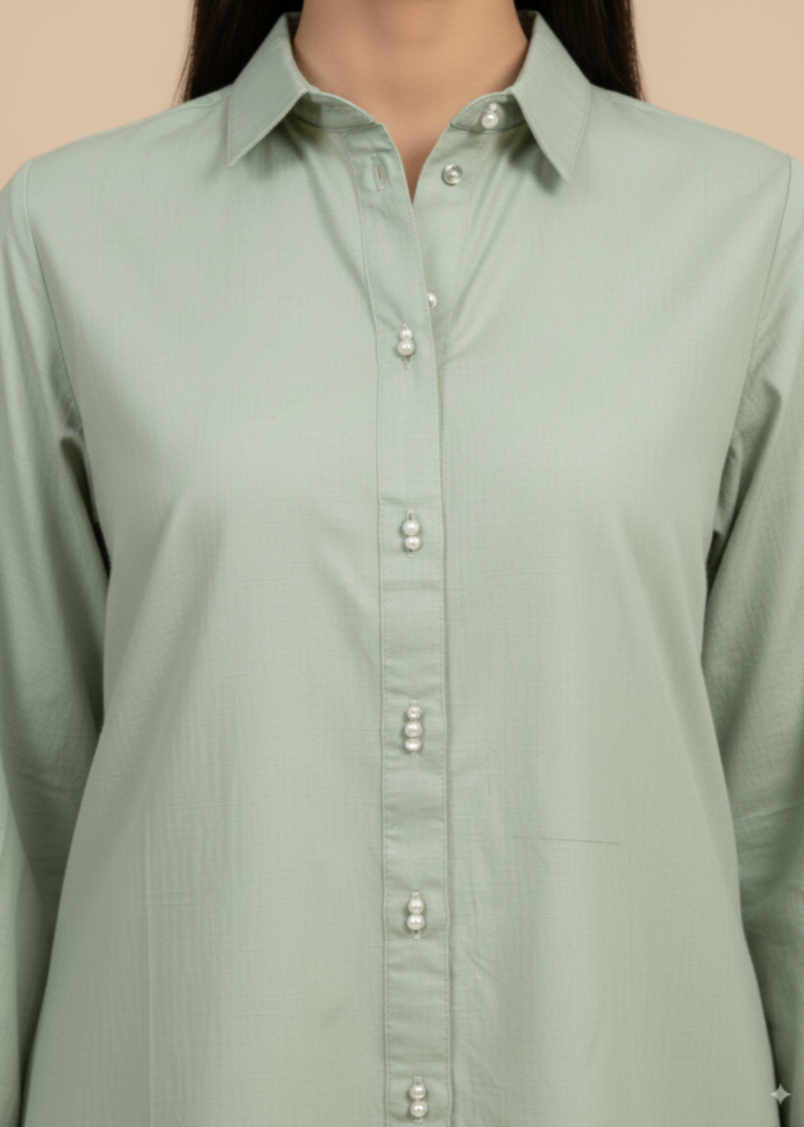 Lawn cotton Co Ord Sets in Pastel green