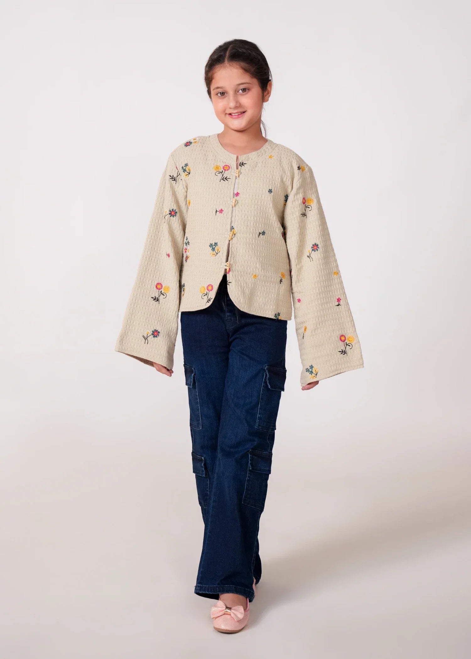 LIGHT-GREY-JACQUARD-EMBROIDERED-JACKET-FOR-GIRLS-WINTER-QUILTED-TOP