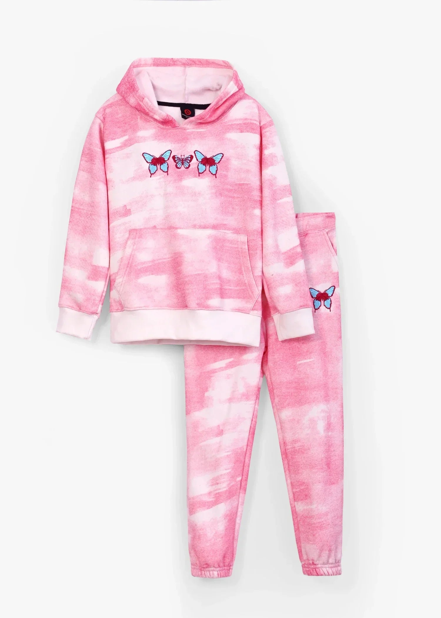 GIRLS-BUTTERFLY-EMBROIDERED-TIE-DYE-FLEECE-SUIT