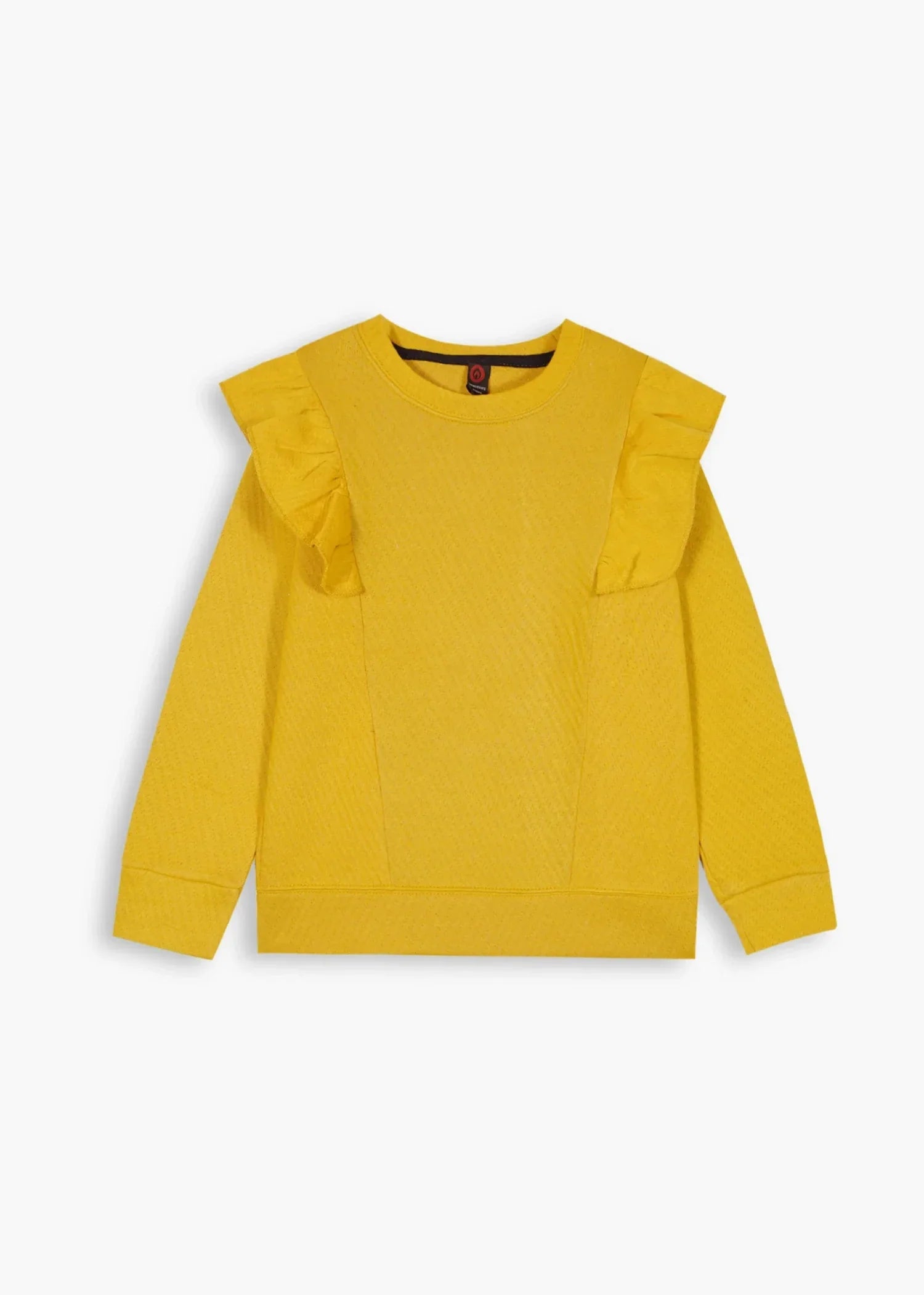 CHERRY-YELLOW-QUILTED-RUFFLE-SUIT-FOR-GIRLS-WINTER-2 - Piece Set