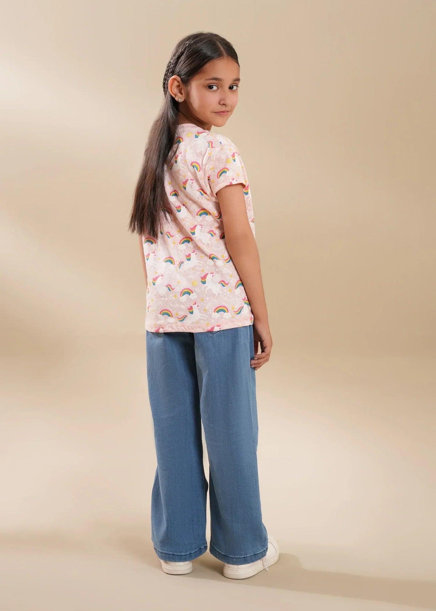 GIRLS-SOFT-COTTON-ALLOVER-UNICORN-PRINT-T-SHIRT