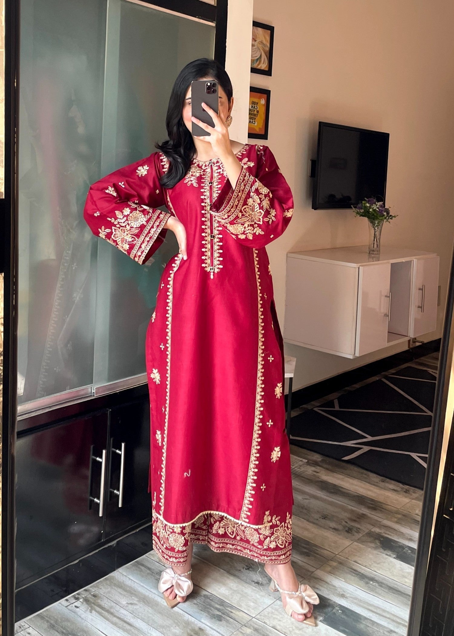 Tehzeeb Libas SAJNI EMBROIDERED 2PC