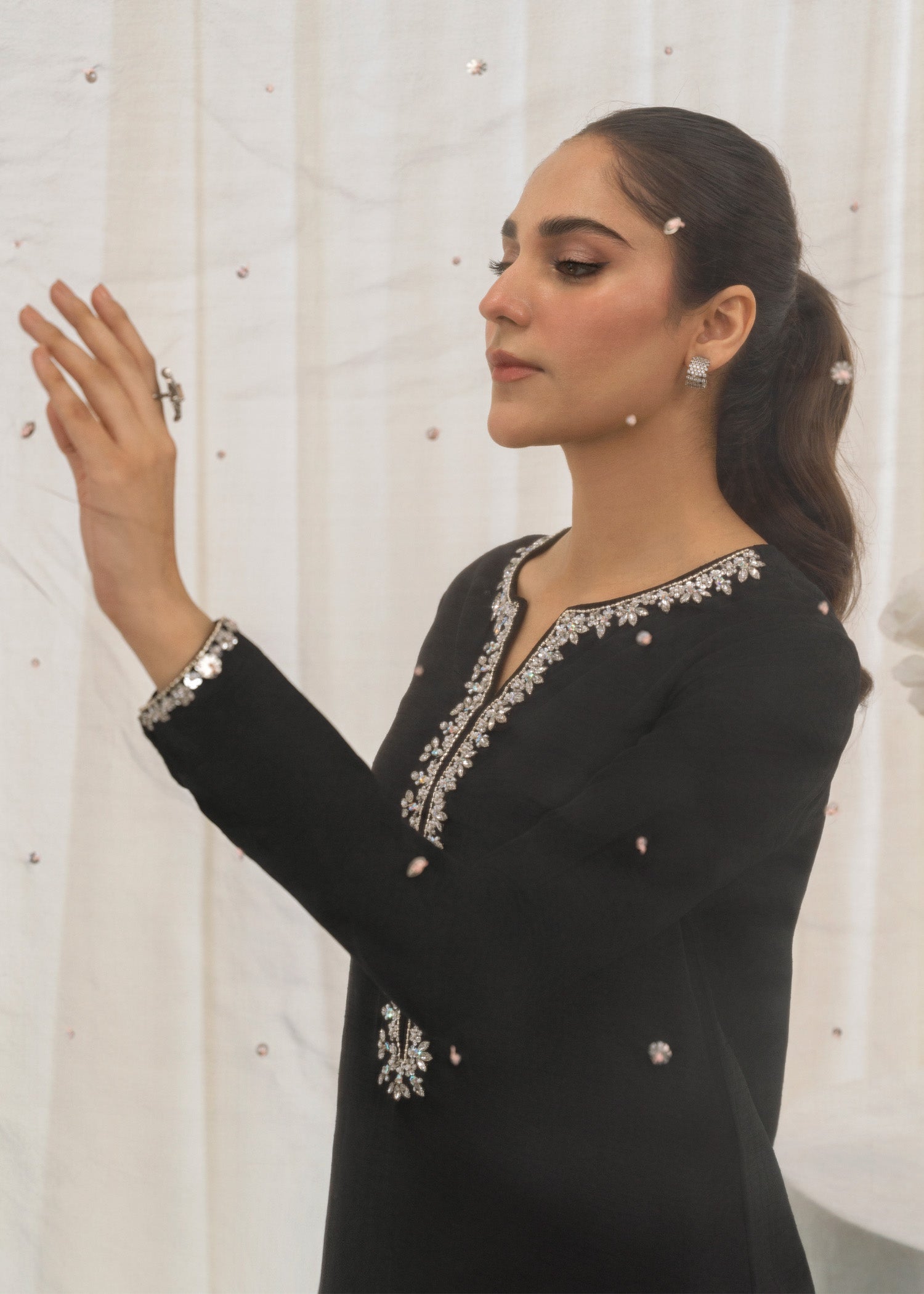 Rang-e-Haya Mirror Silk (Black)