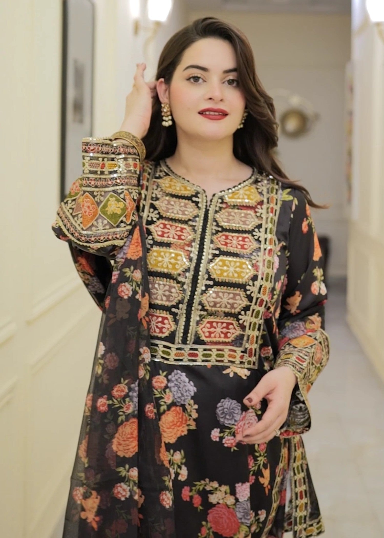 Tehzeeb Libas CHANDNI EMBROIDERED 3PC
