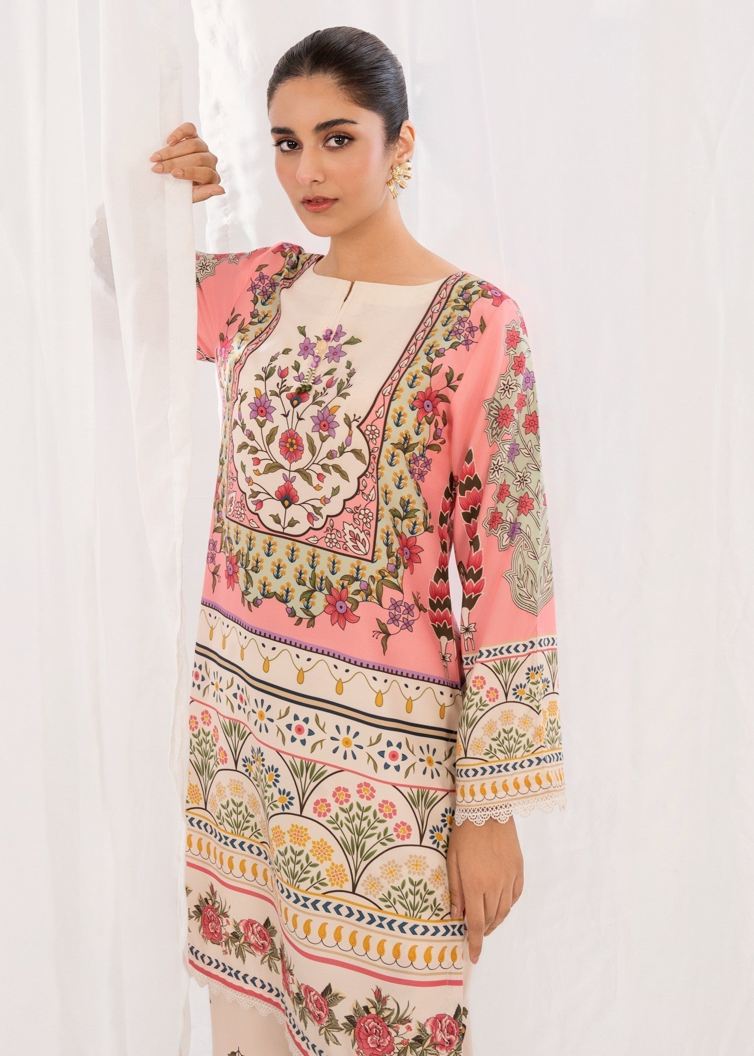 Poly silk Co Ord Sets in Multi