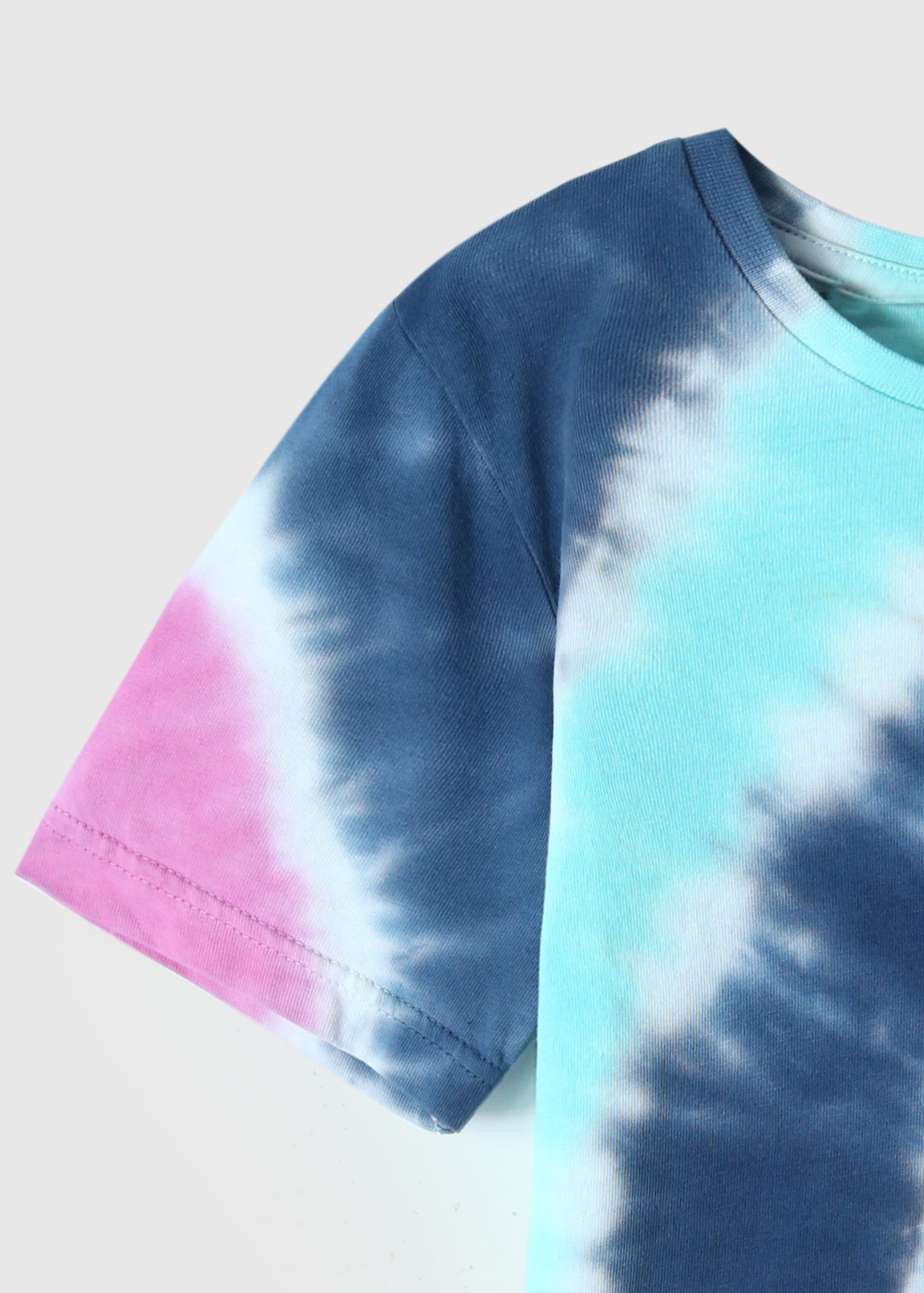 GIRLS-TIE-DYE-ROUND-NECK-SOFT-COTTON-T-SHIRT