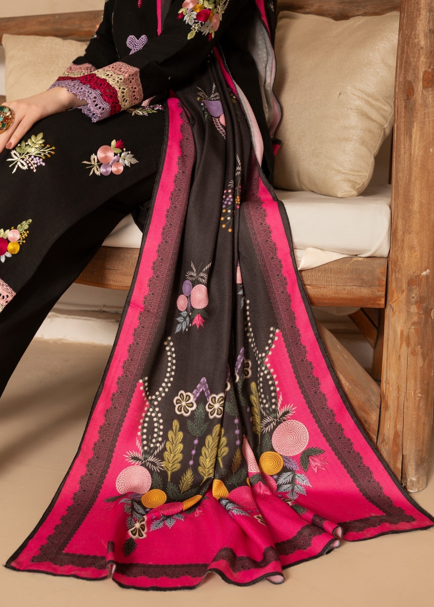 Sahibas By Mirza Faiqa - Black