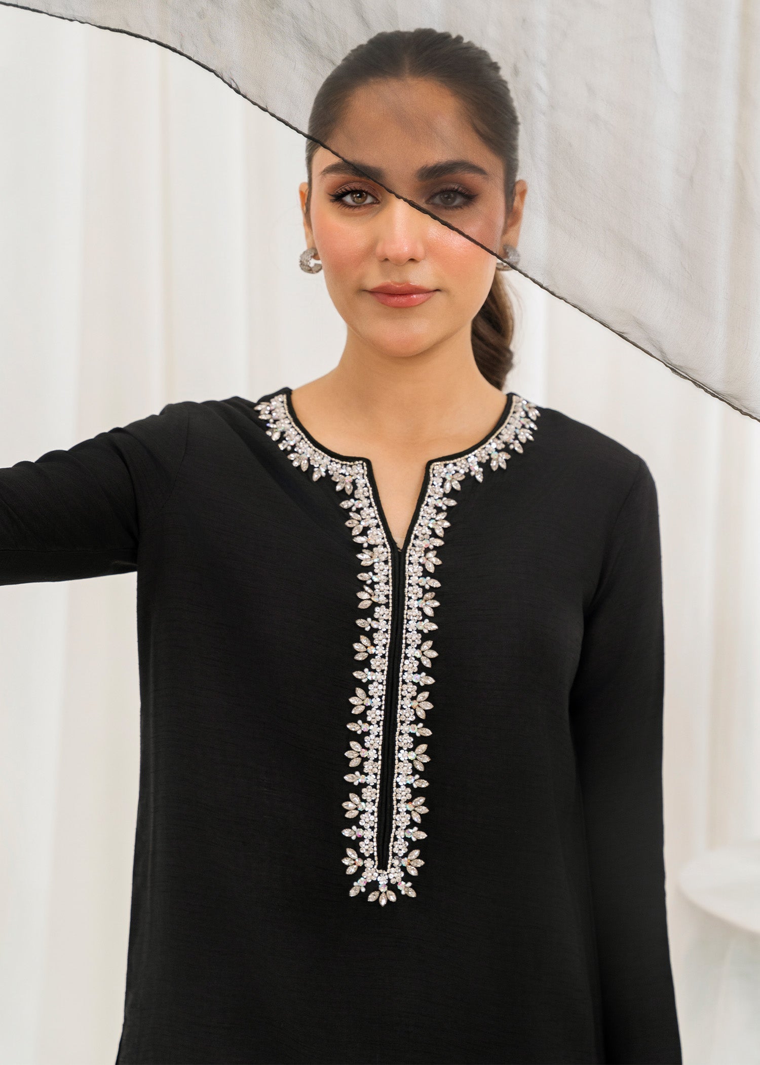Rang-e-Haya Mirror Silk (Black)