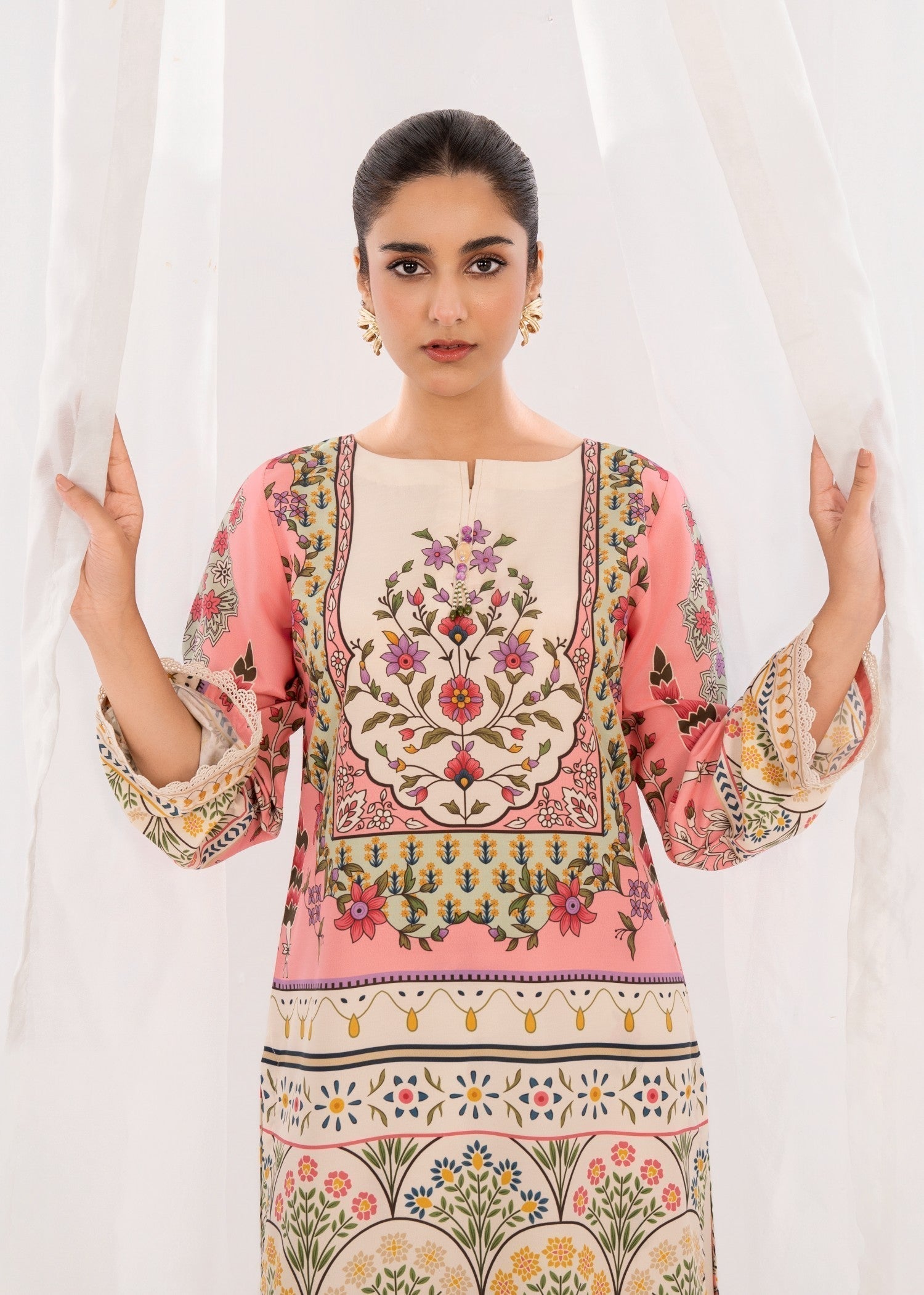 Poly silk Co Ord Sets in Multi