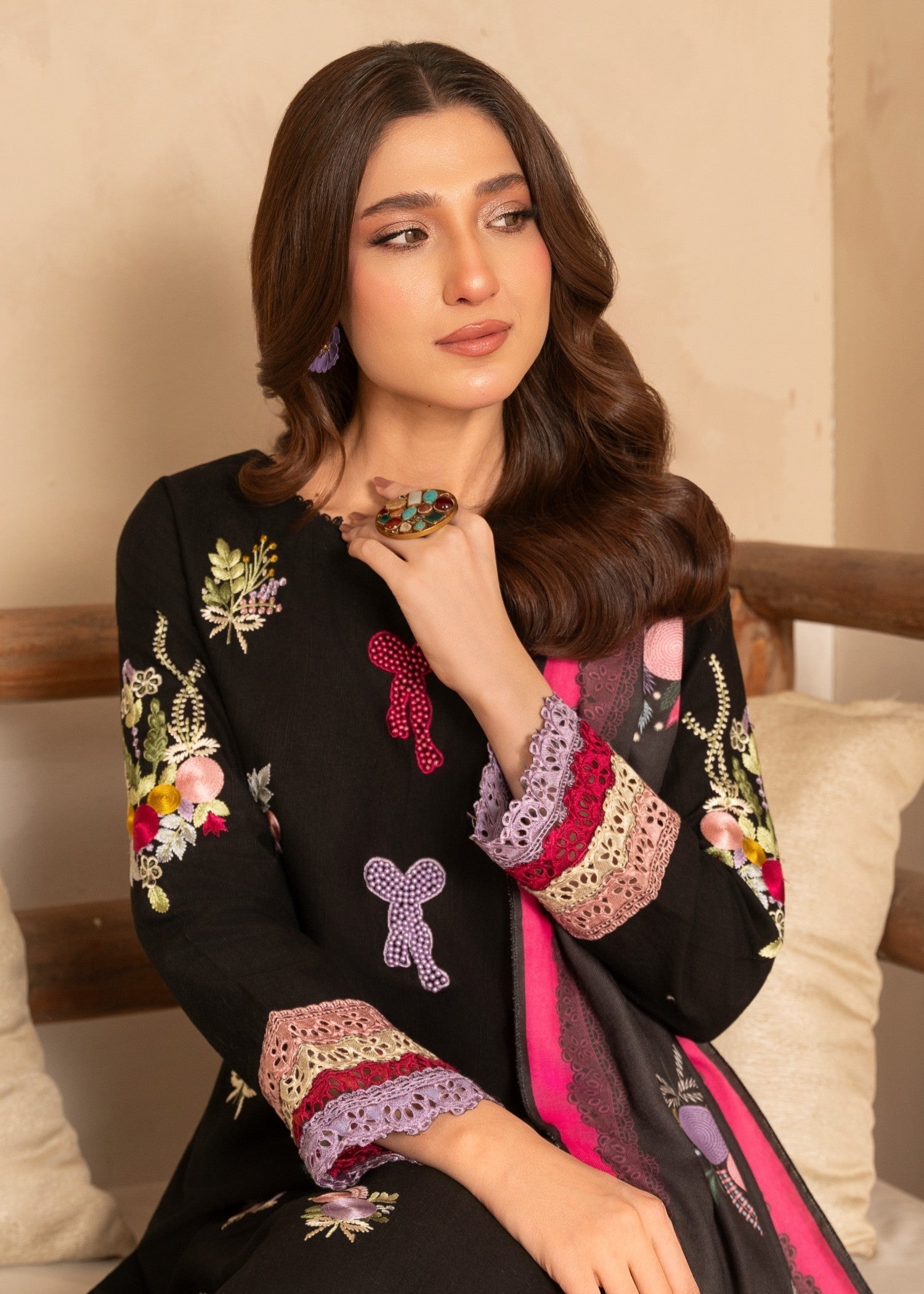 Sahibas By Mirza Faiqa - Black