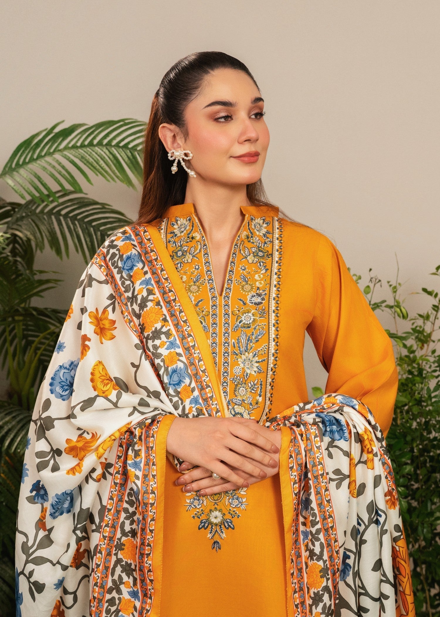 Tehzeeb Libas HAZEL EMBROIDERED 3PC