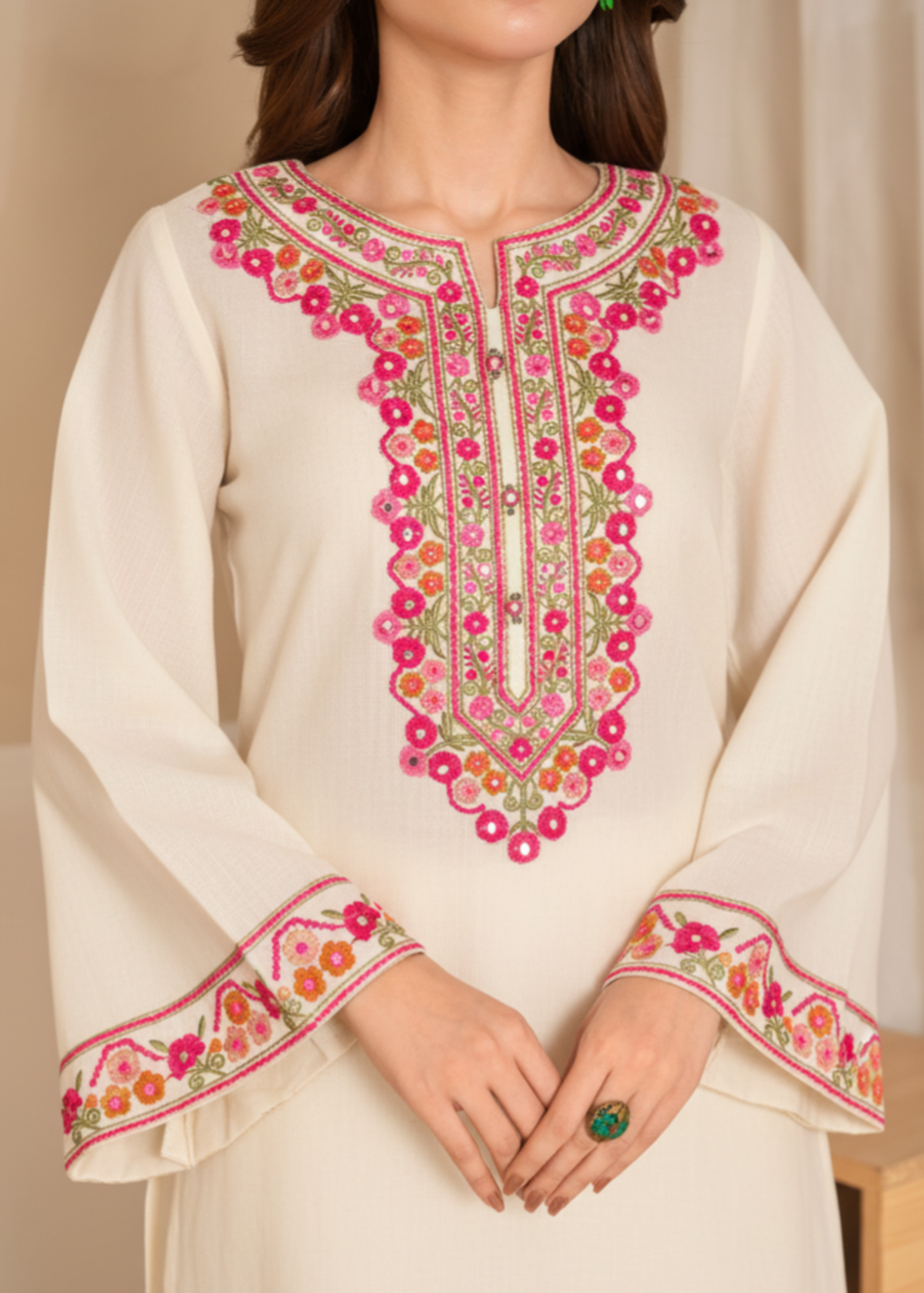 Sahibas By Mirza Aliza - White