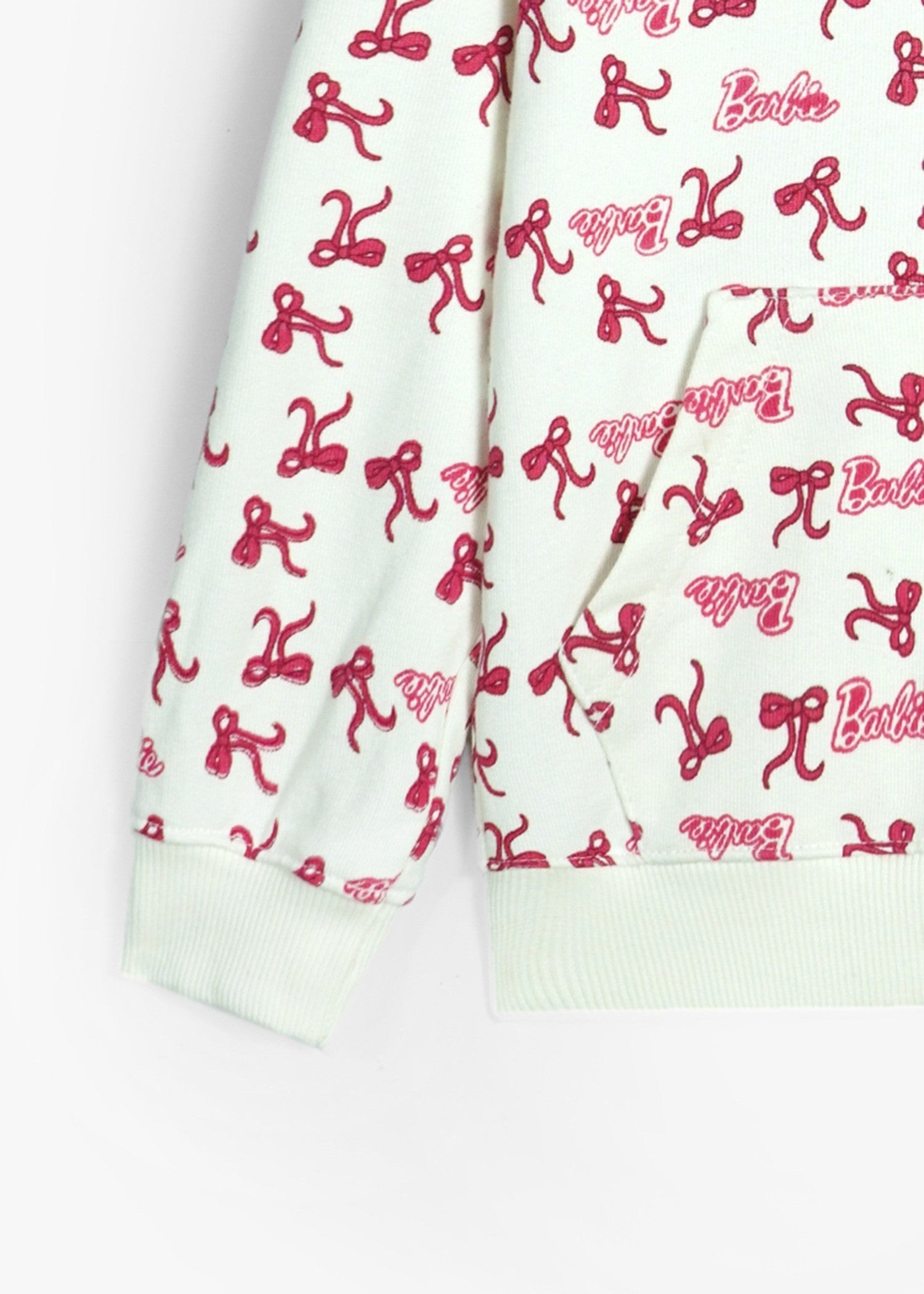 BARBIE-PRINT-100 - Zip Up Cotton Terry Hoodie Heavy Gsm