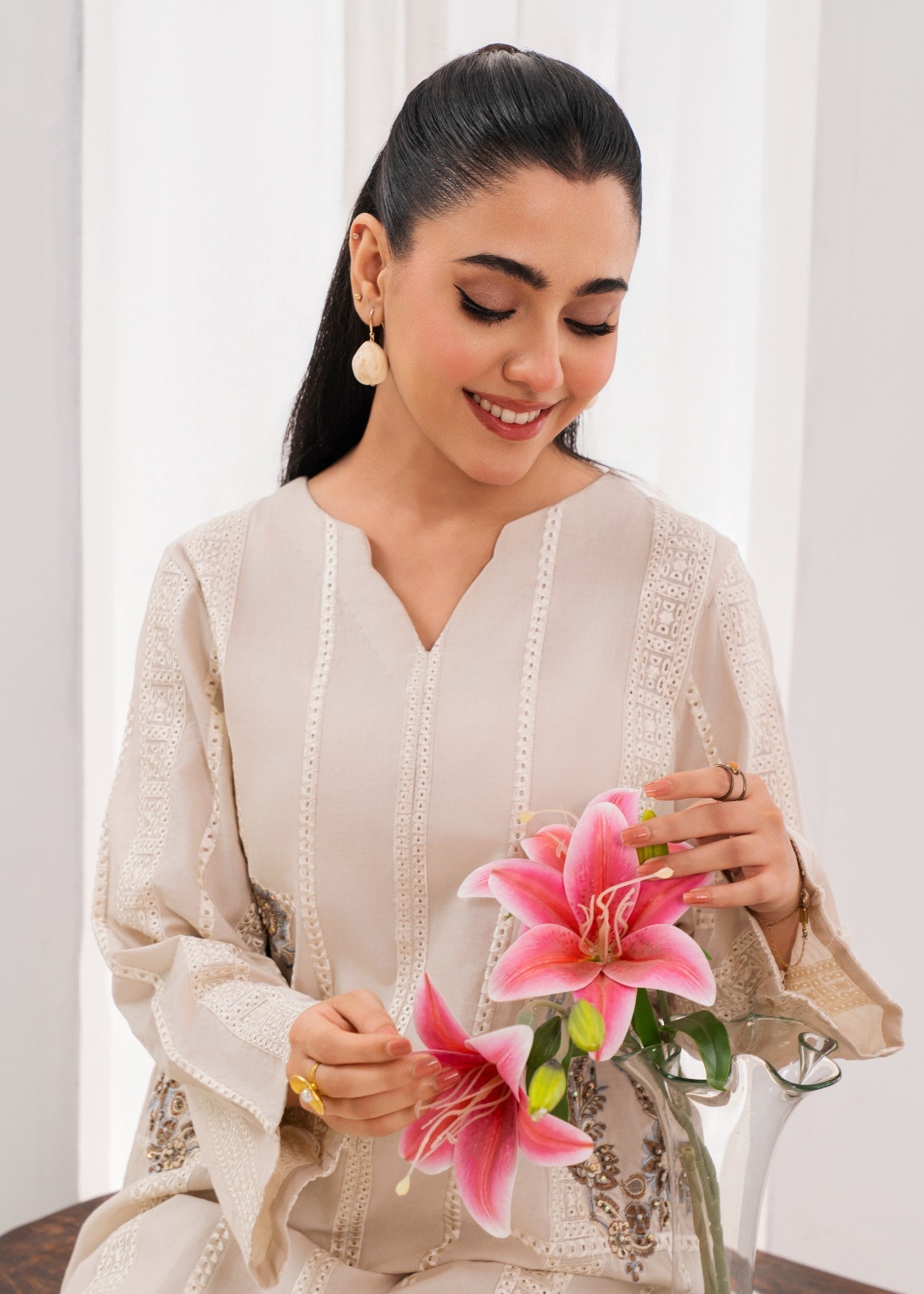 Sahibas By Mirza Nishat - Ivory