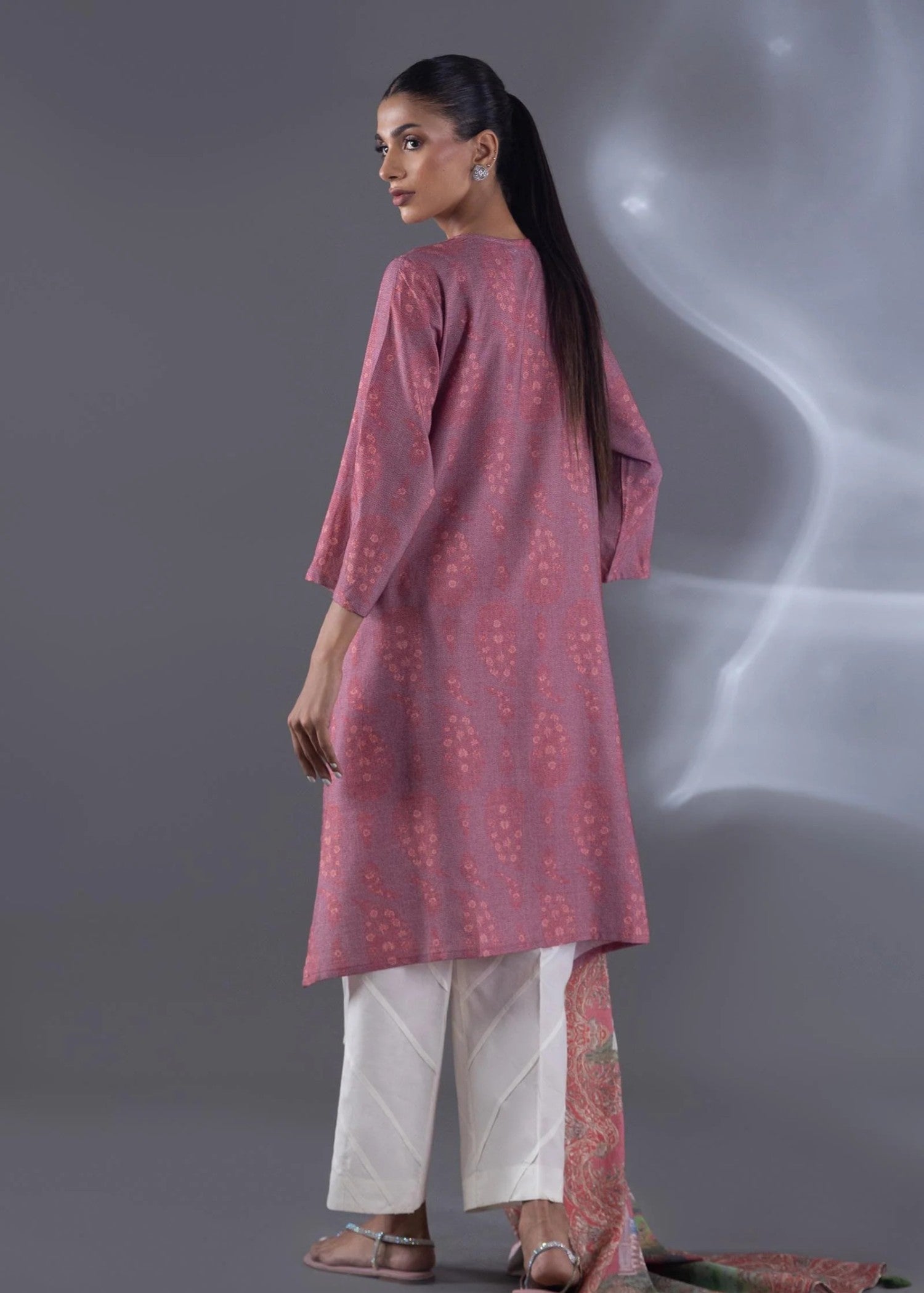 Sana Safinaz Stitched Shirt + Dupatta - FW25BSP163P2D