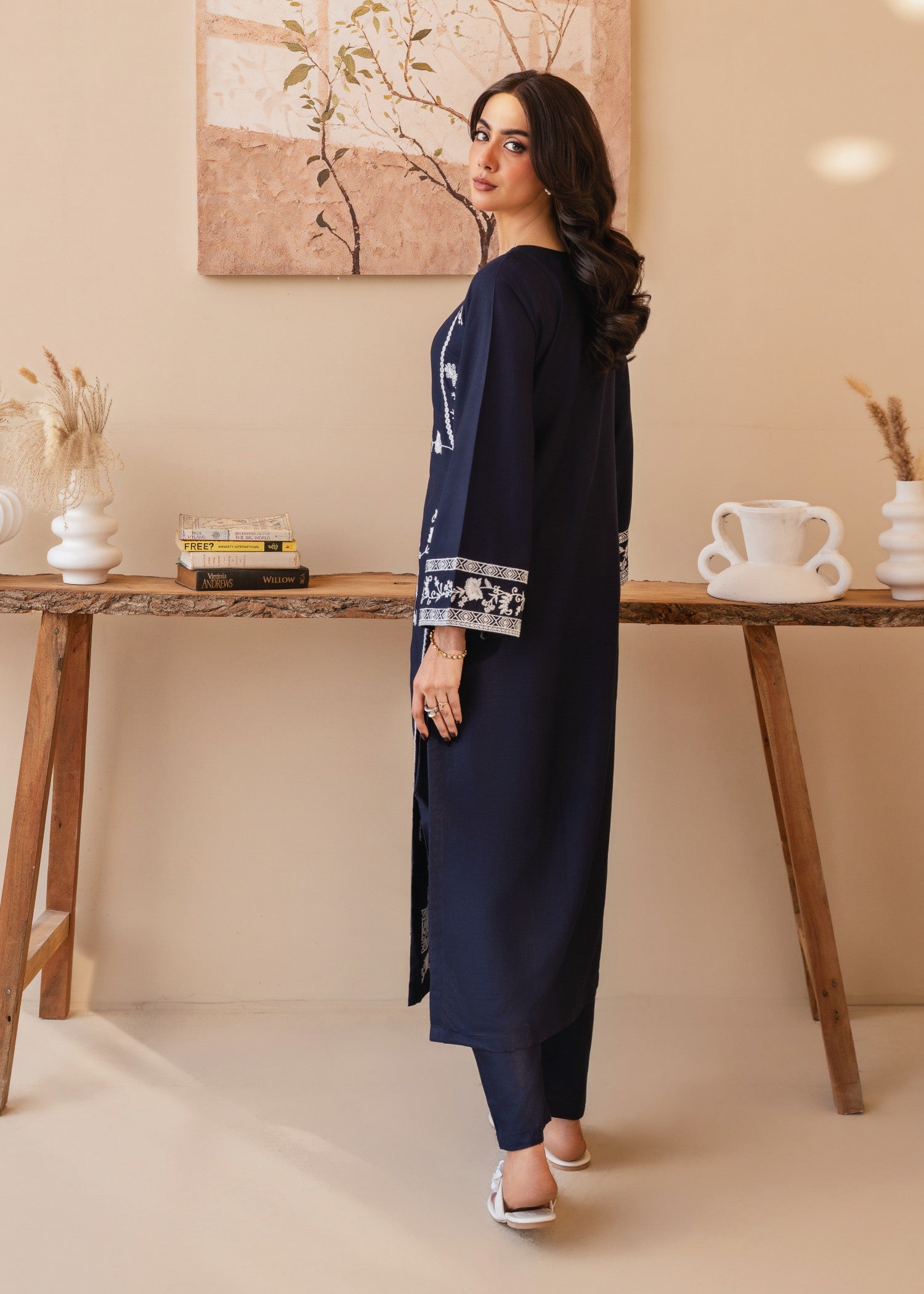 Tehzeeb Libas NEELZAAR EMBROIDERED 2PC