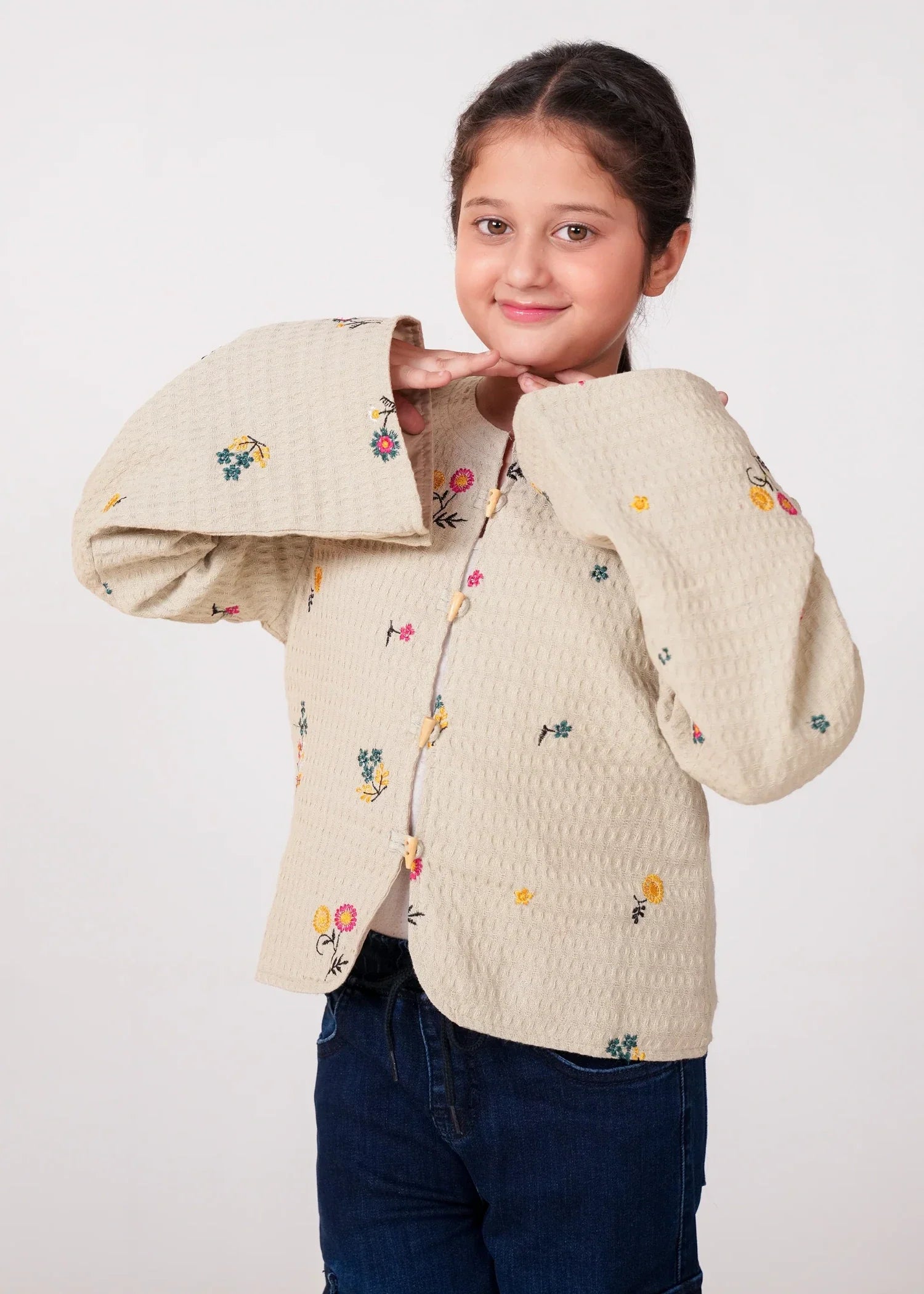 LIGHT-GREY-JACQUARD-EMBROIDERED-JACKET-FOR-GIRLS-WINTER-QUILTED-TOP