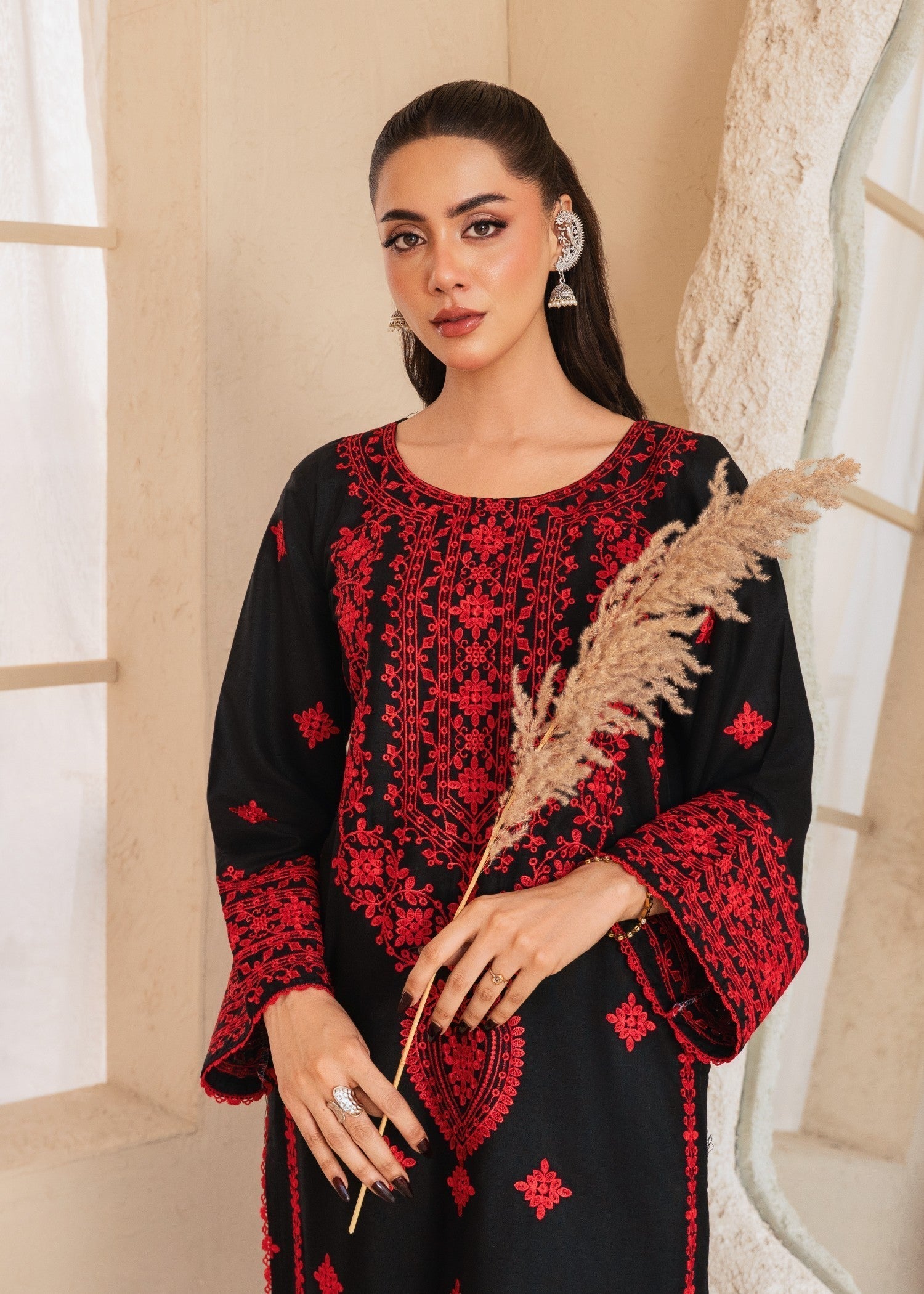 Tehzeeb Libas GLAZE EMBROIDERED 2PC