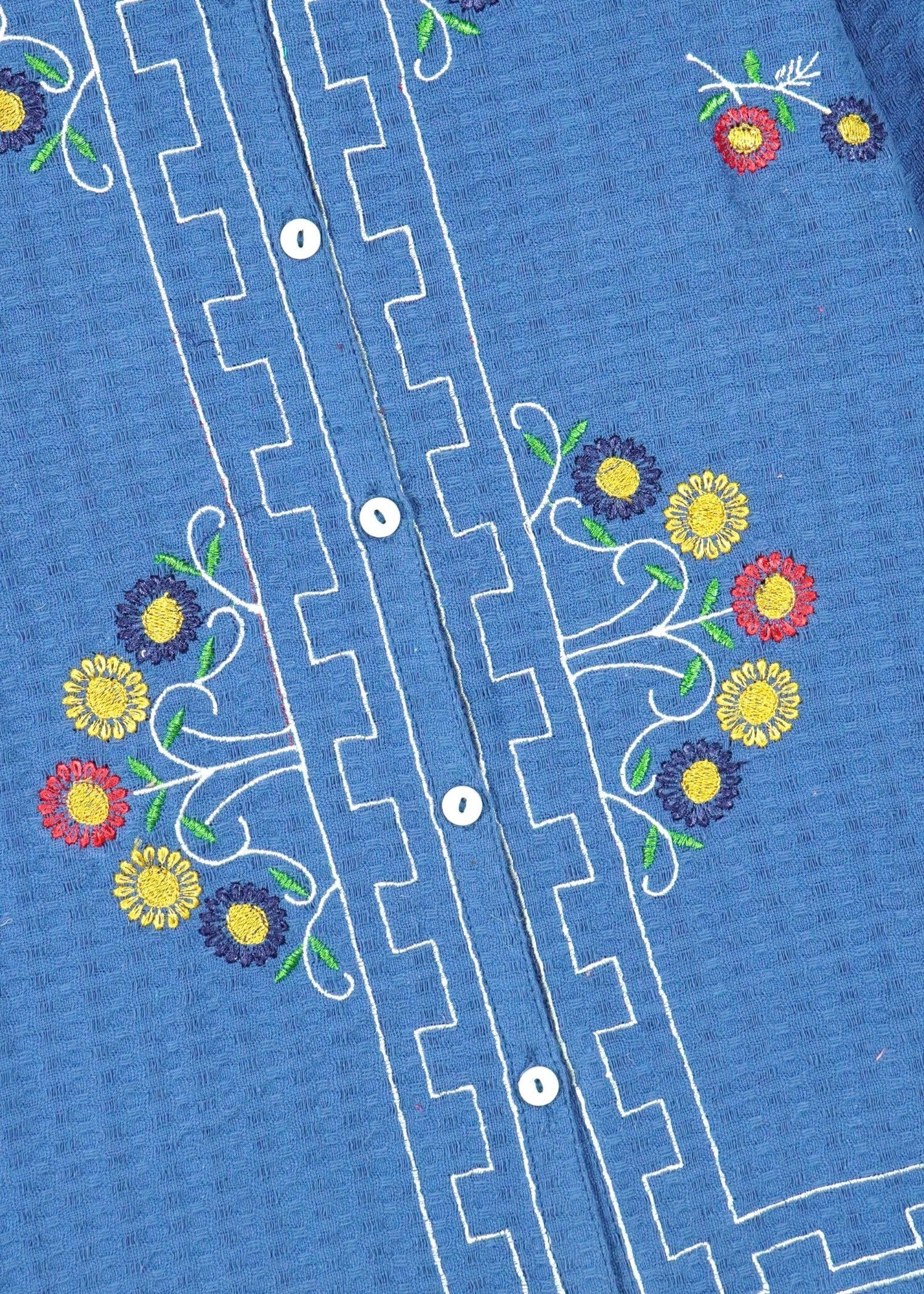 BLUE-JACQUARD-EMBROIDERED-TOP-ELEGANT-WINTER-WEAR