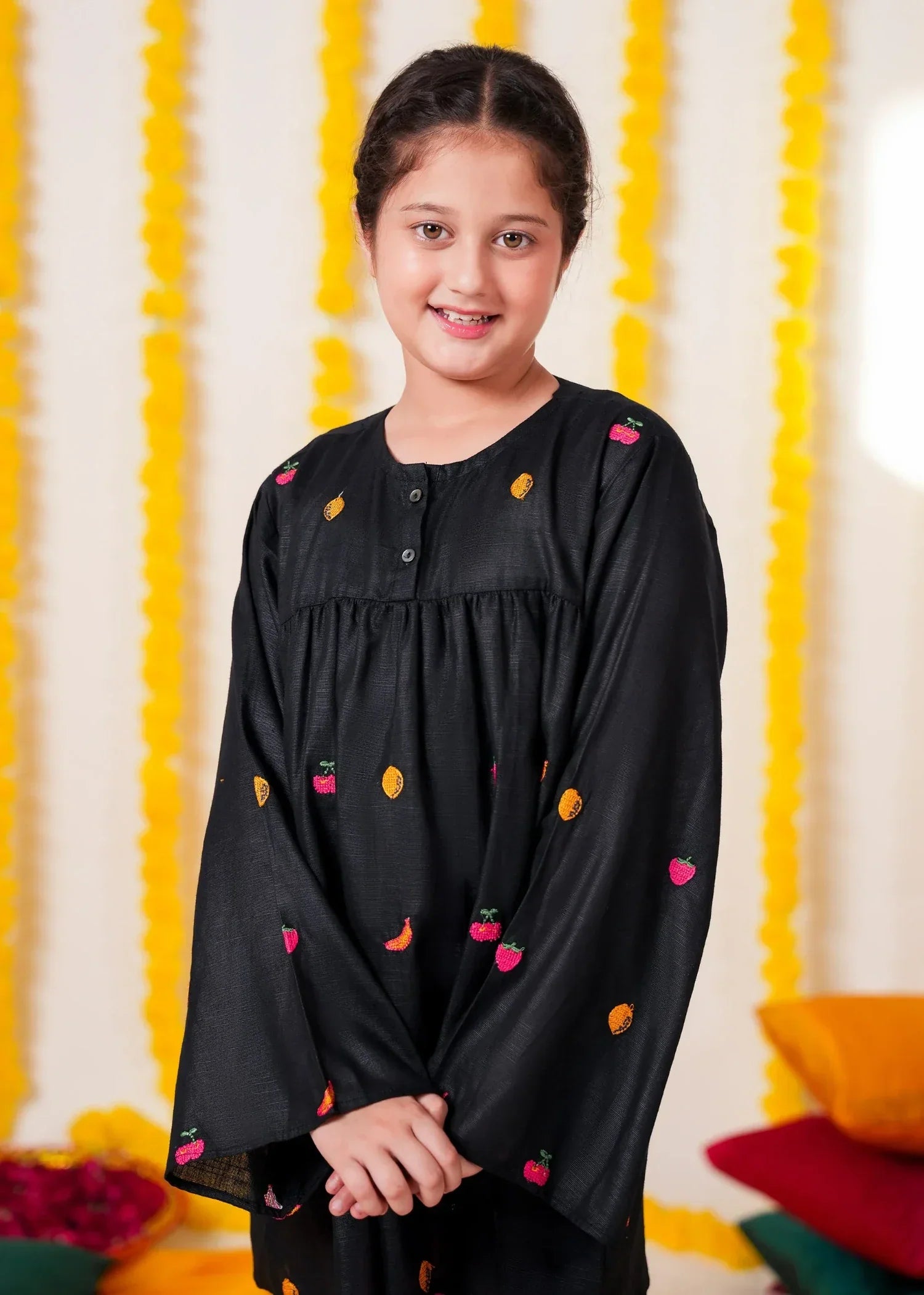BLACK-KHADDAR-EMBROIDERED-FESTIVE-TOP-GIRLS-WINTER-ETHNIC-WEAR