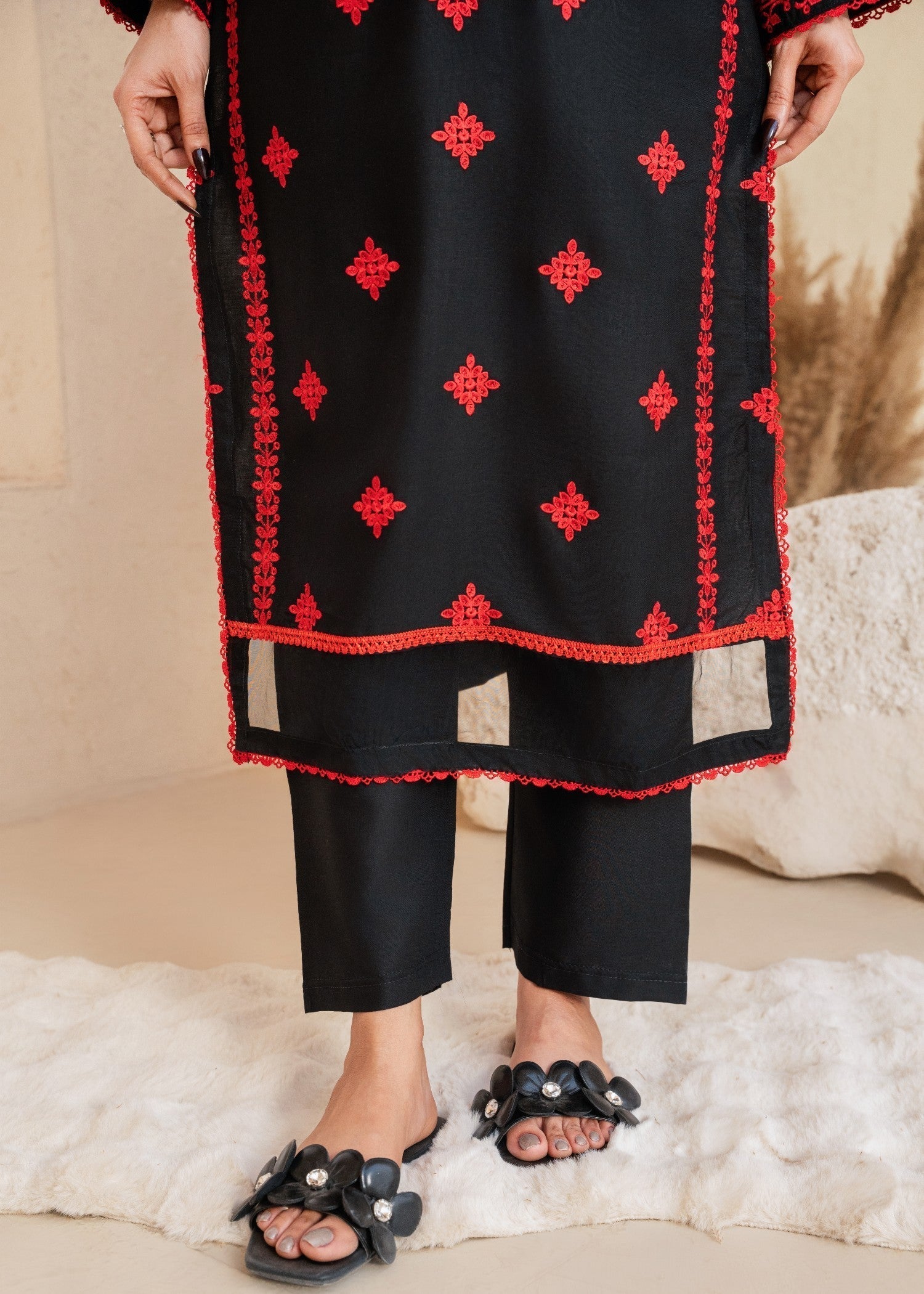 Tehzeeb Libas GLAZE EMBROIDERED 2PC