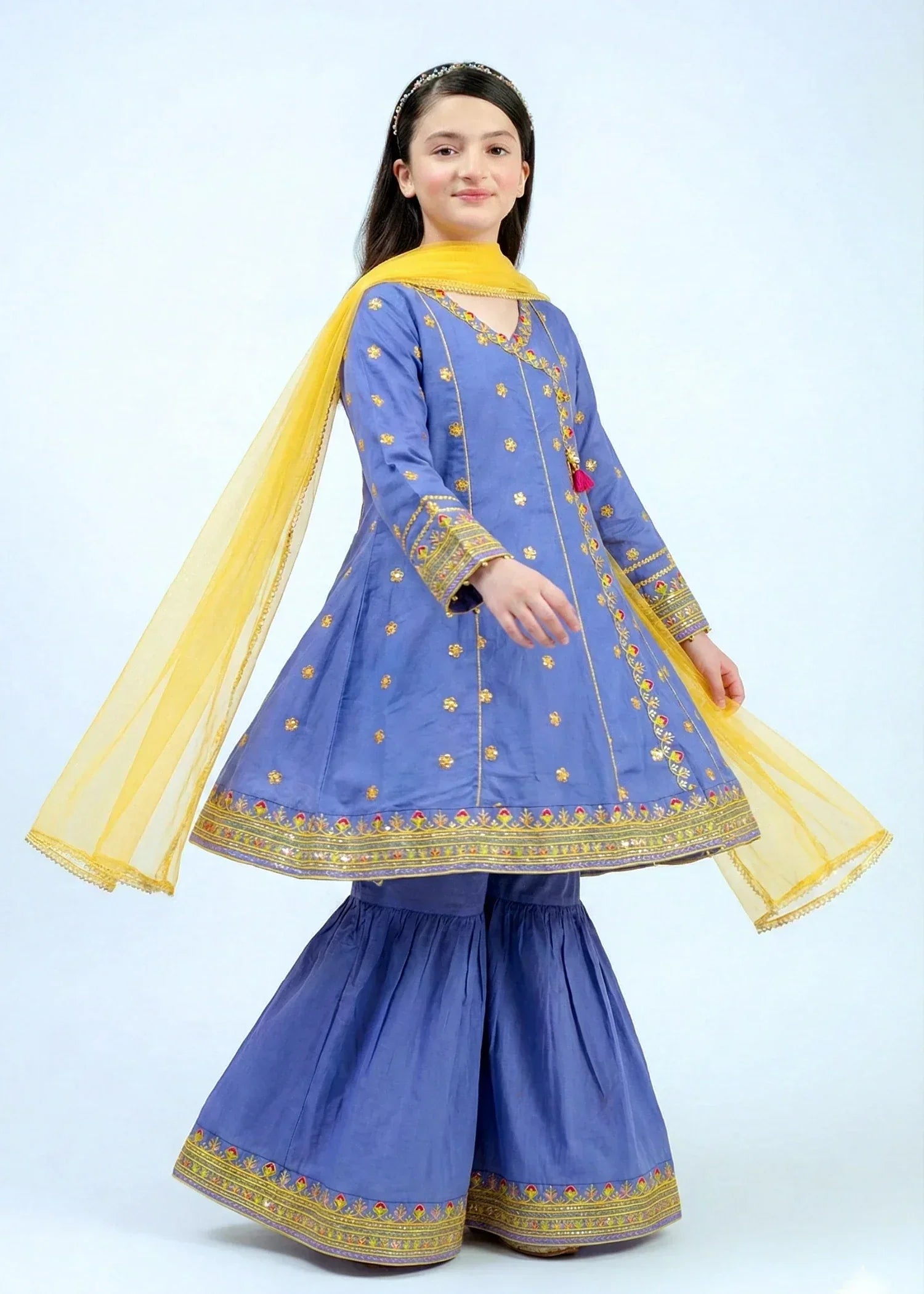 PREMIUM-EMBROIDERED-KIDS-ANGRAKHA-FROCK-SUIT-FESTIVE-WEAR