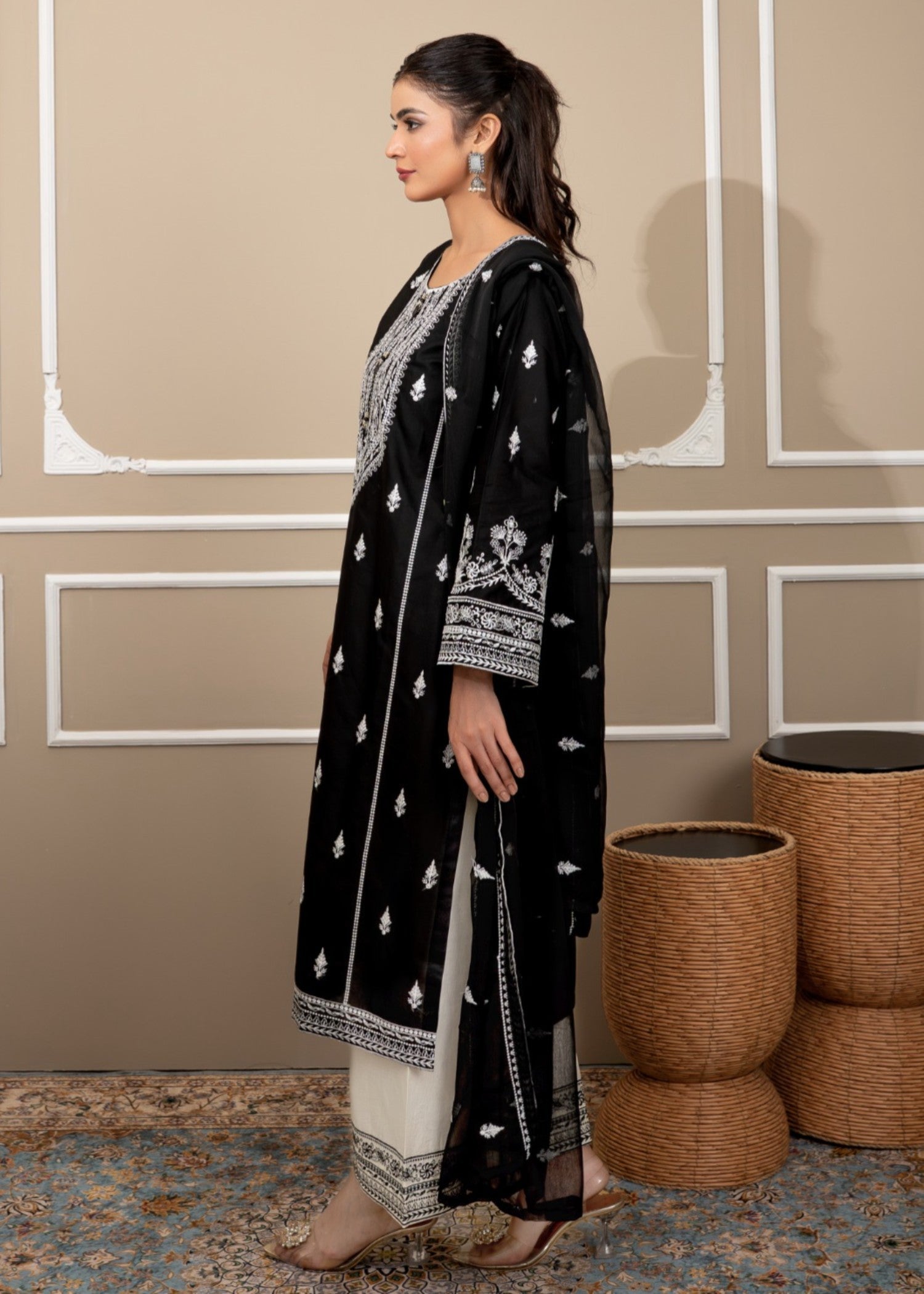 Tehzeeb Libas SHAHJAHAN EMBROIDERED 3PC