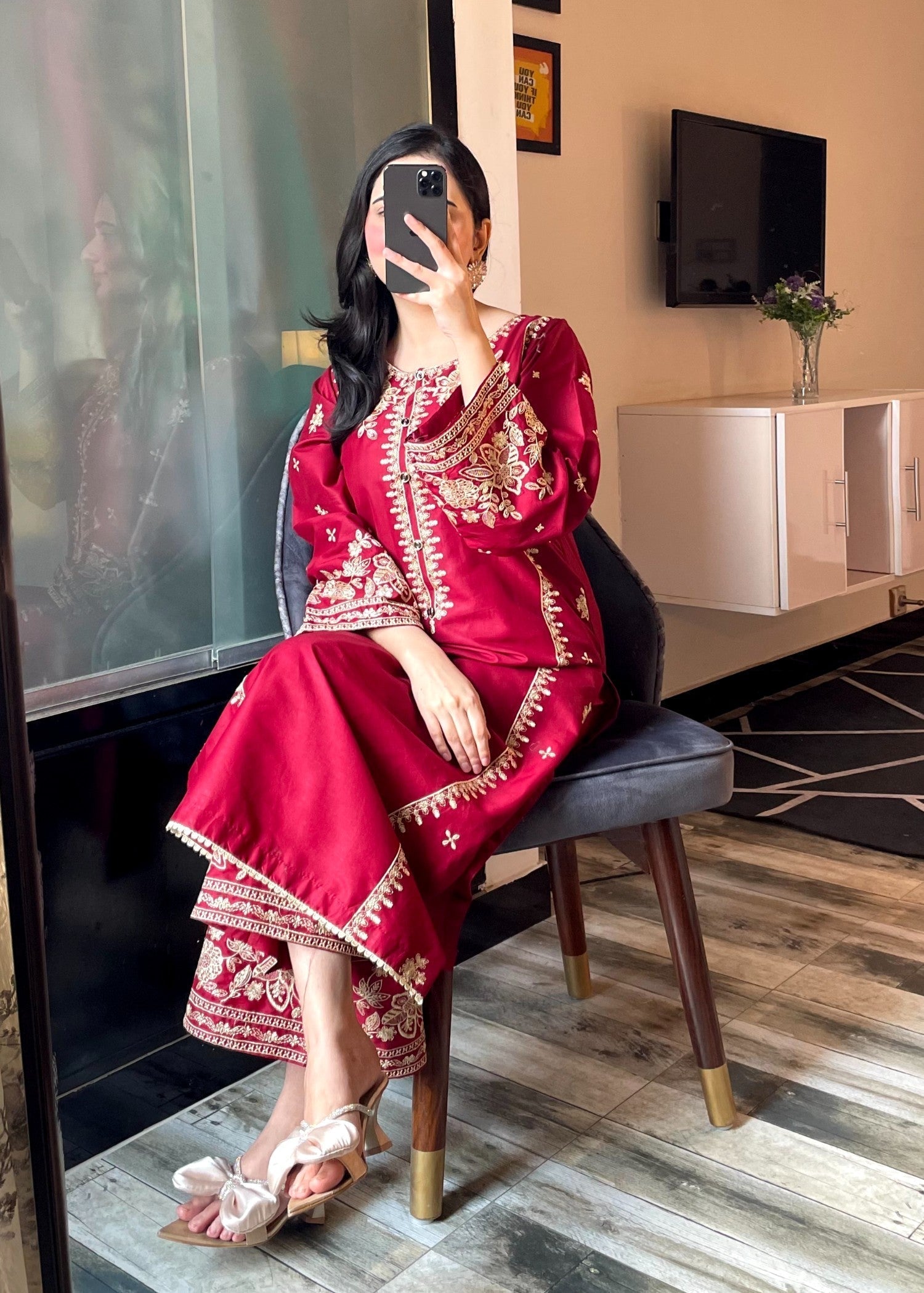 Tehzeeb Libas SAJNI EMBROIDERED 2PC