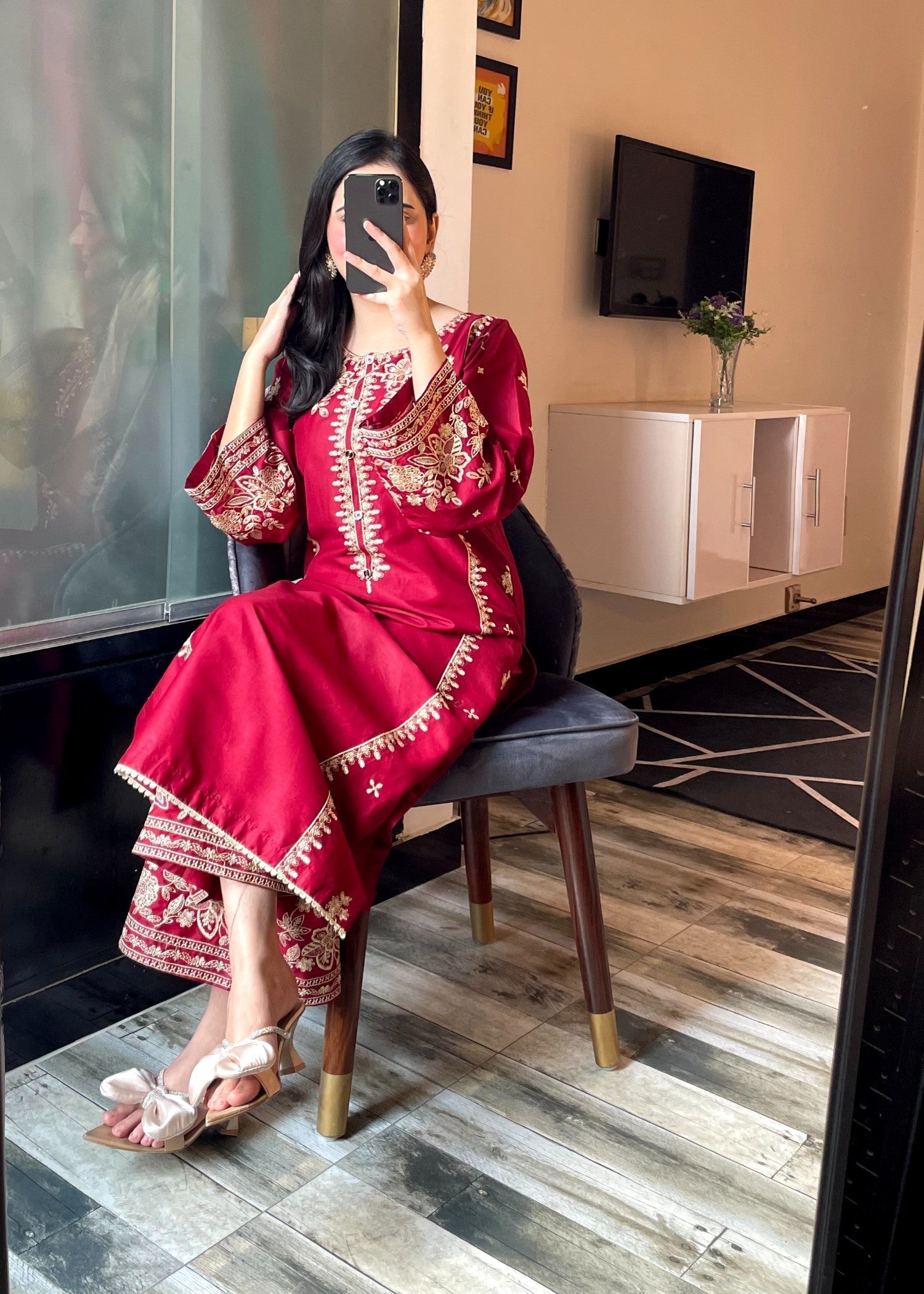 Tehzeeb Libas SAJNI EMBROIDERED 2PC