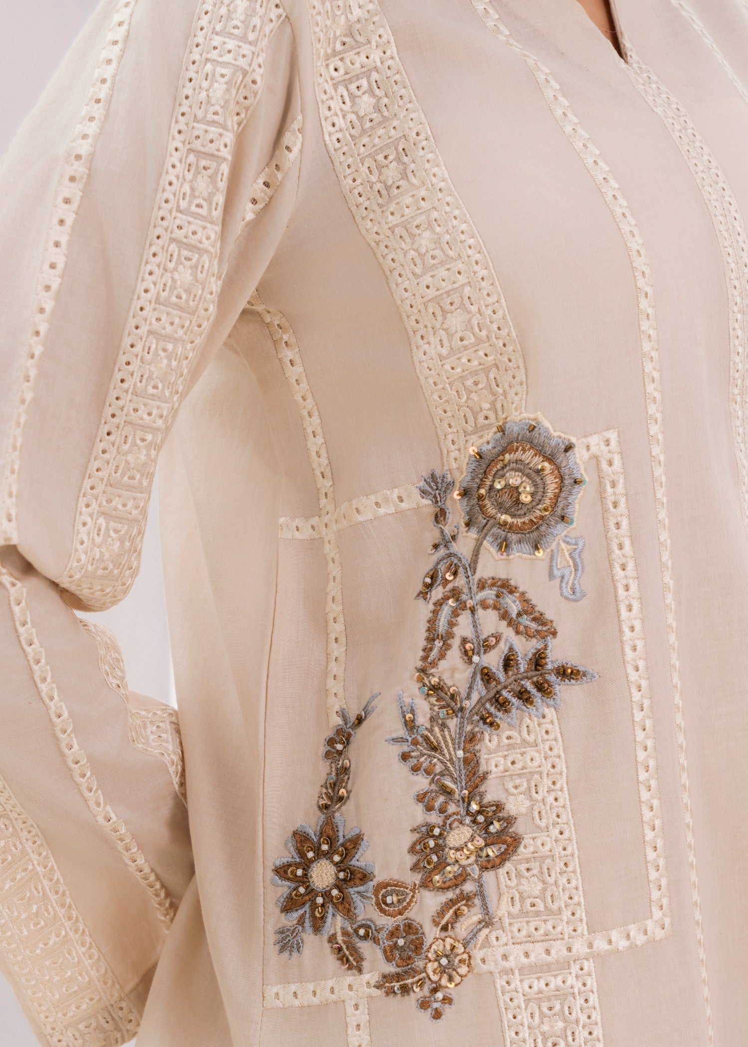Sahibas By Mirza Nishat - Ivory