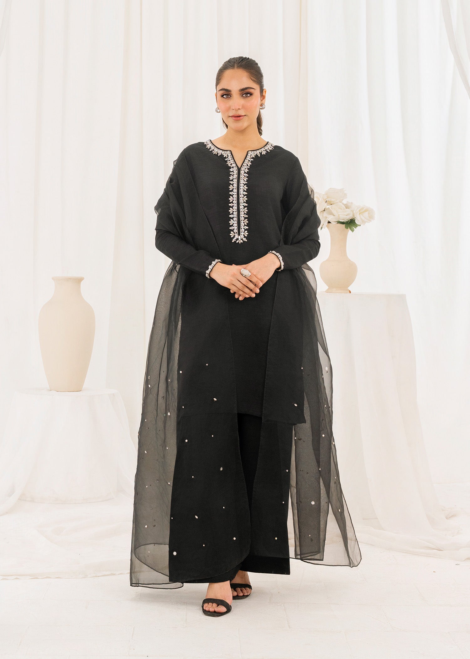 Rang-e-Haya Mirror Silk (Black)