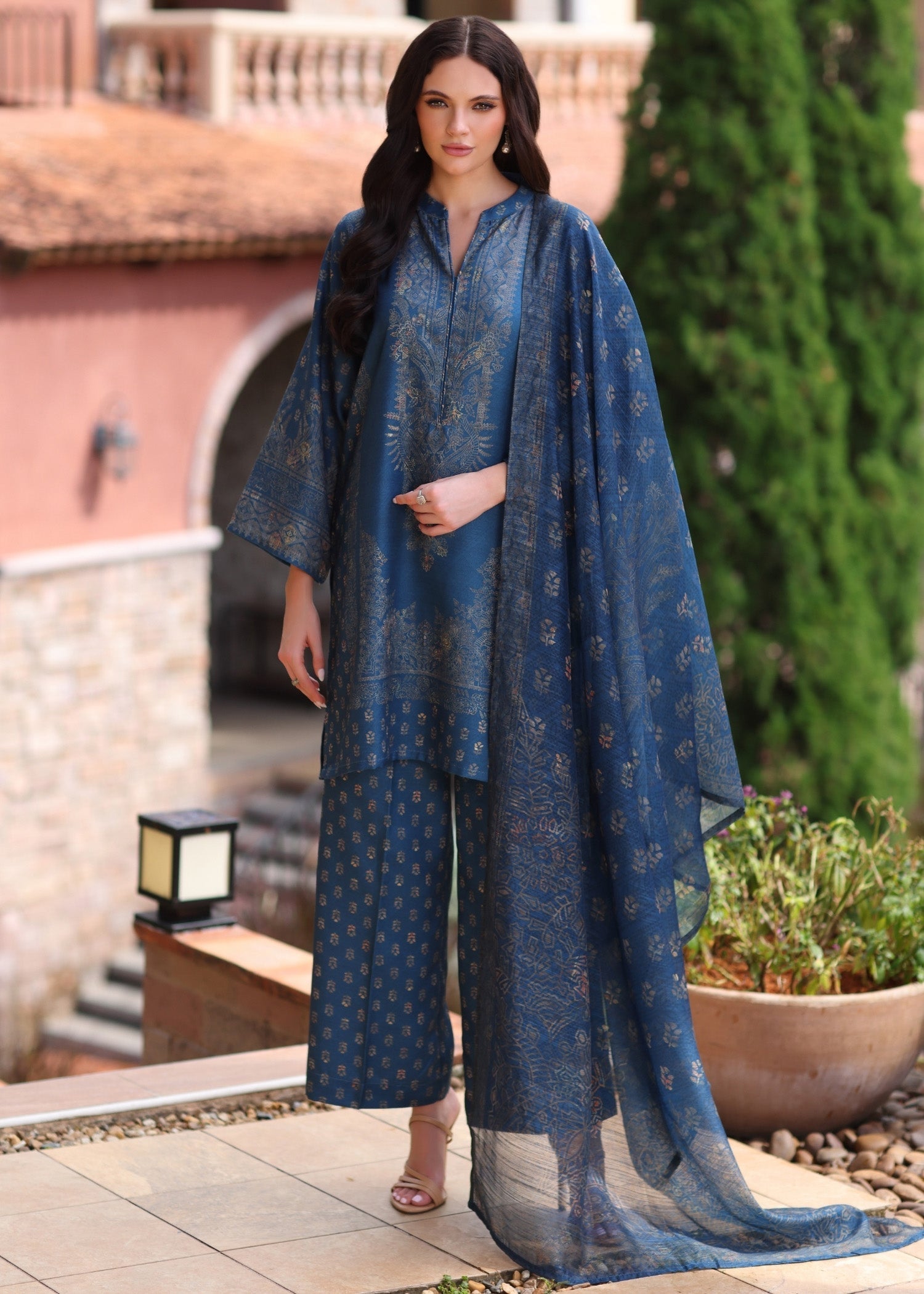 GD-01-3PC Blended Khaddar