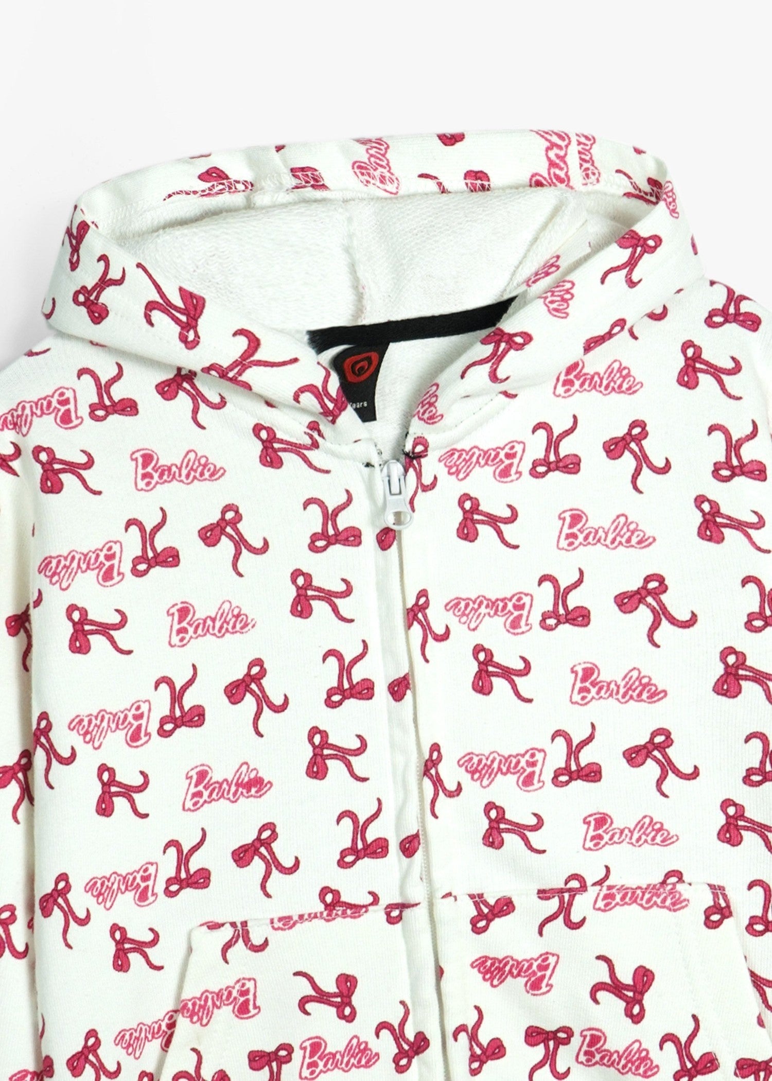 BARBIE-PRINT-100 - Zip Up Cotton Terry Hoodie Heavy Gsm