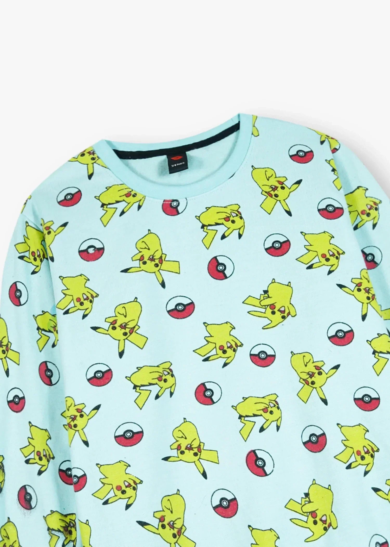 PIKACHU-PRINTED-KIDS-FLEECE-SUIT-WARM-WINTER-TRACKSUIT-FOR-GIRLS