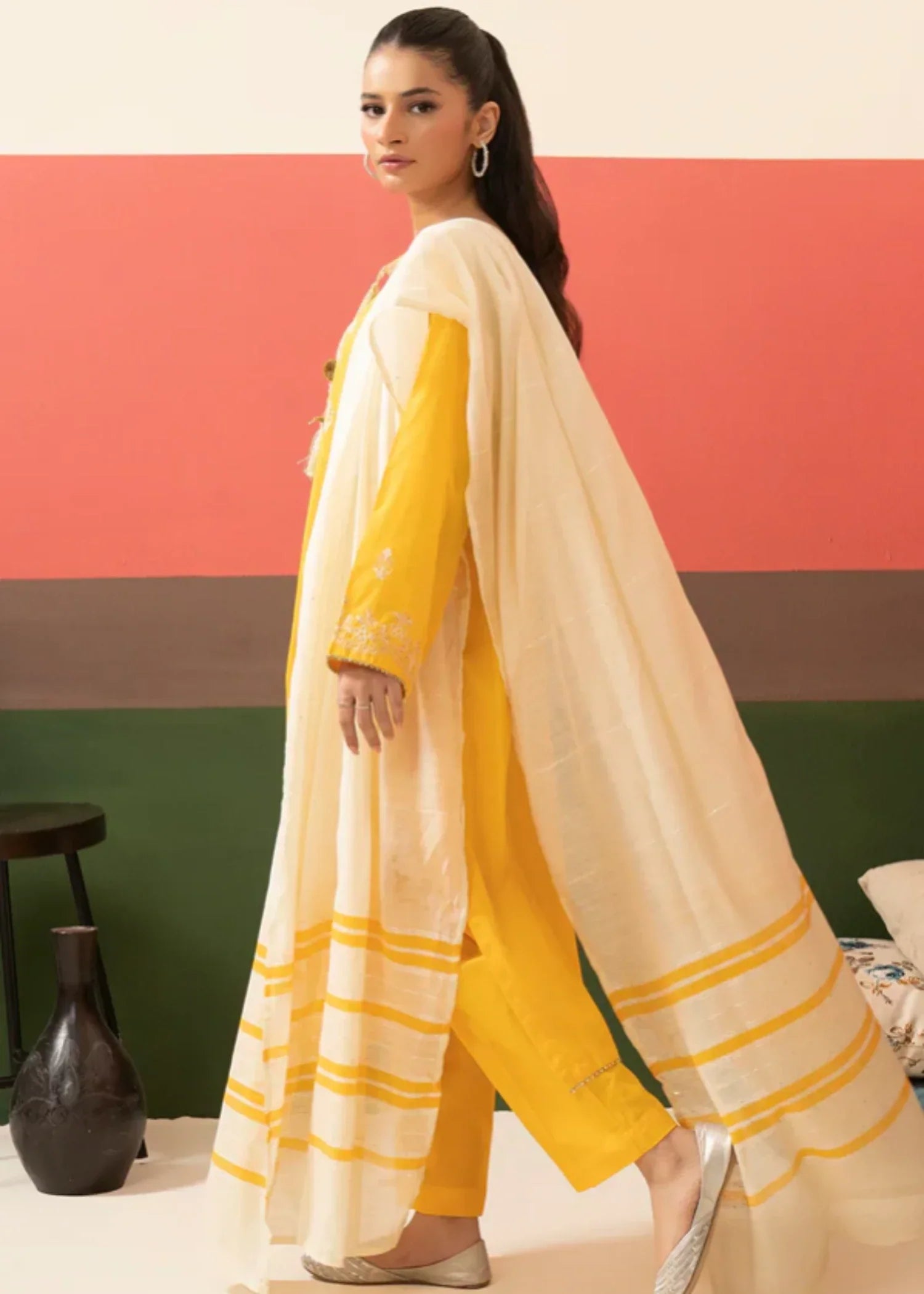 Zellbury Embroidered Kurta Dupatta Trouser - WPS2531631