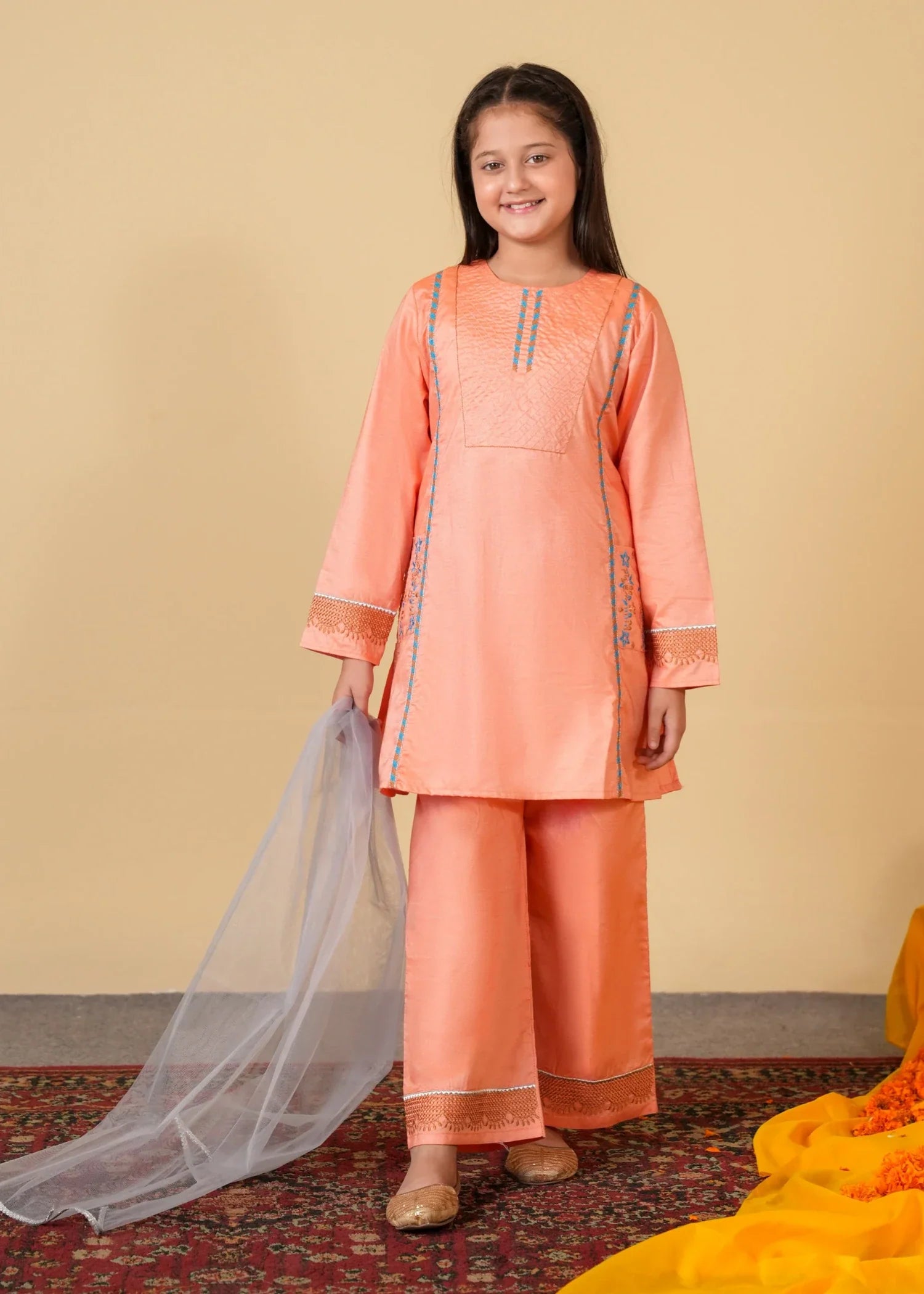 3 - Piece Cotton Suit For Girls