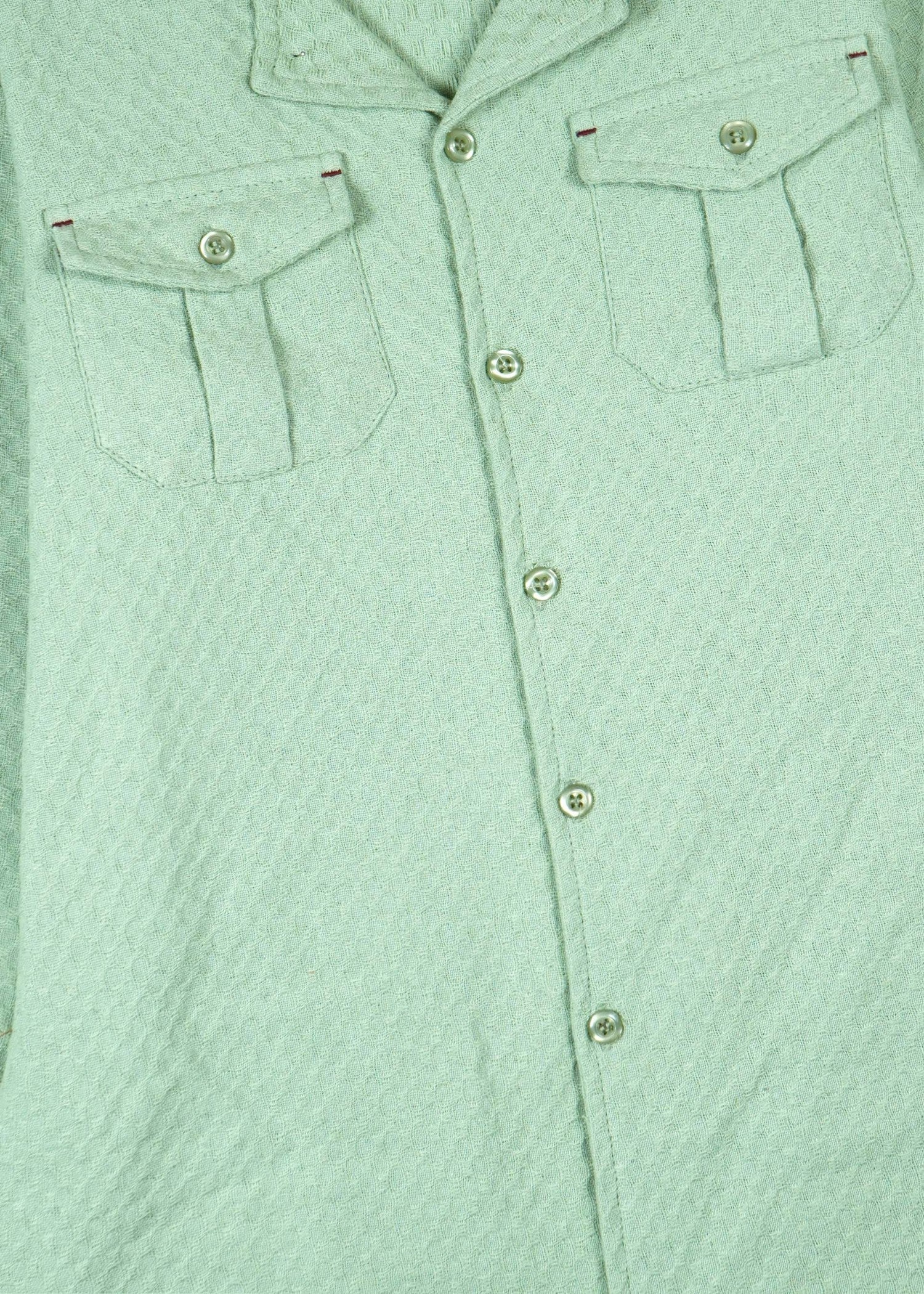 MINT-GREEN-JACQUARD-COTTON-SUIT-100 Cotton