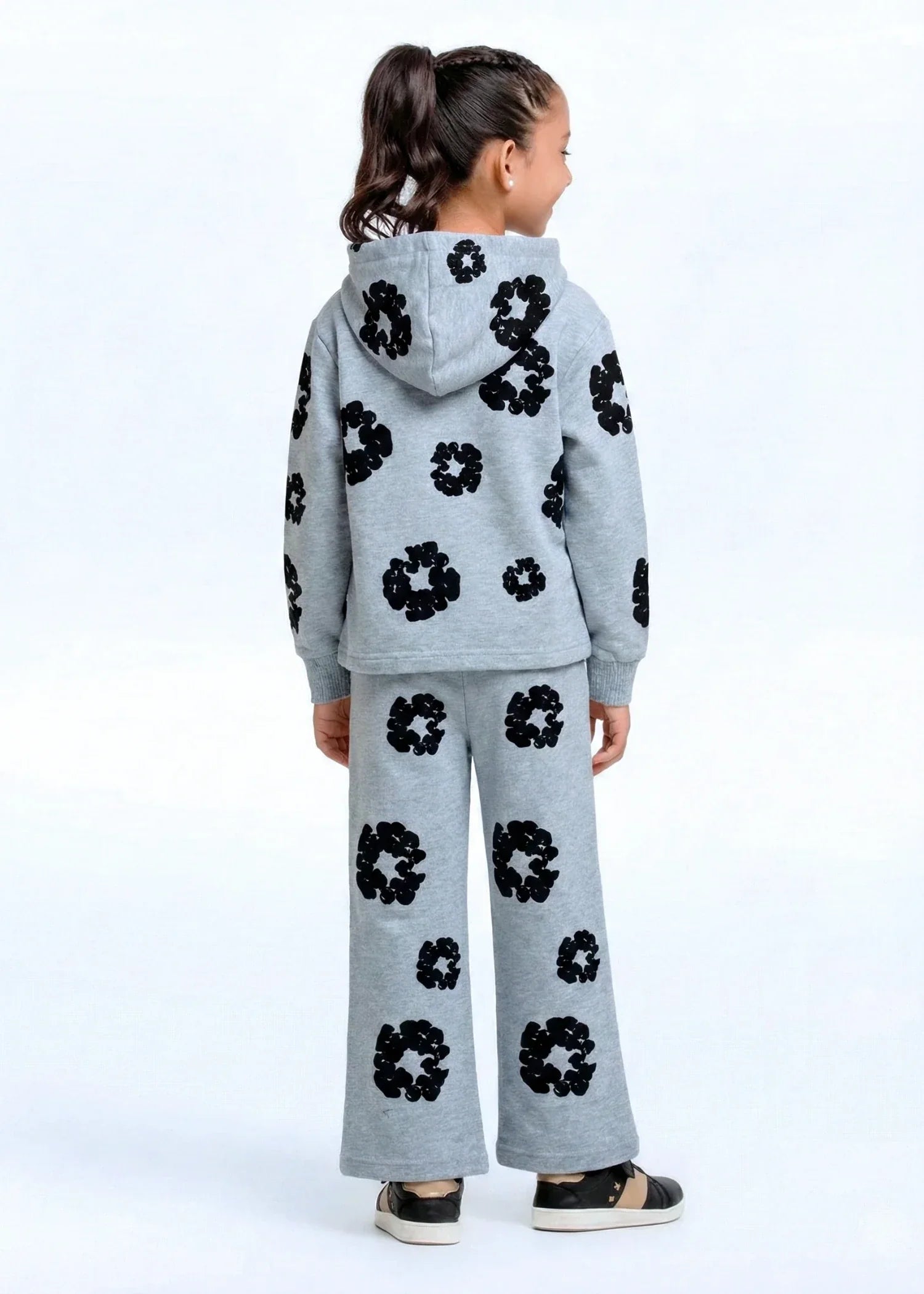 KIDS-PREMIUM-100 Cotton Fleece Printed Lounge Suit Soft Cozy Winter Perfect