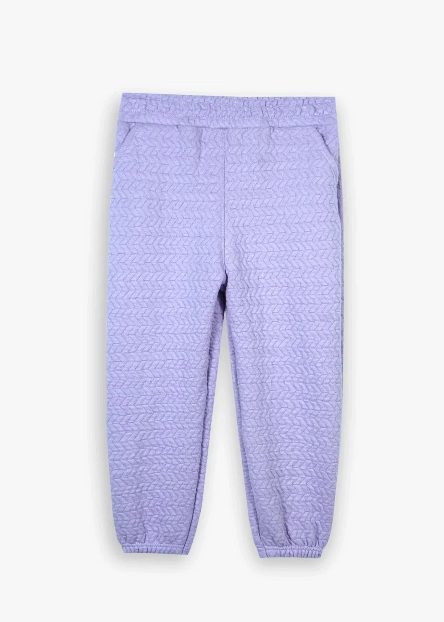 KIDS-QUILTED-LILAC-TRACKSUIT-2 Piece Hoodie Jogger Set Winter Cotton Outfit
