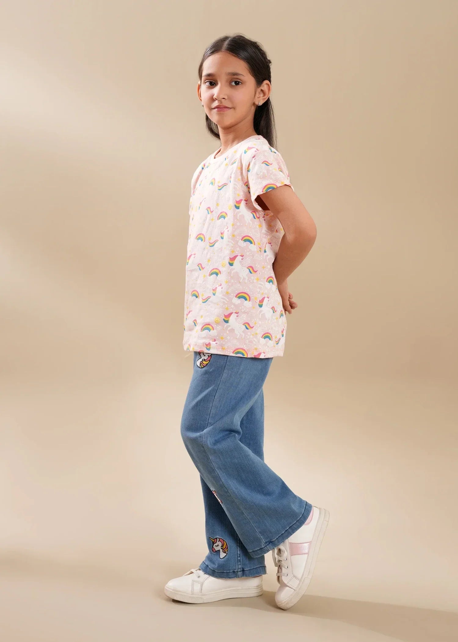 GIRLS-SOFT-COTTON-ALLOVER-UNICORN-PRINT-T-SHIRT