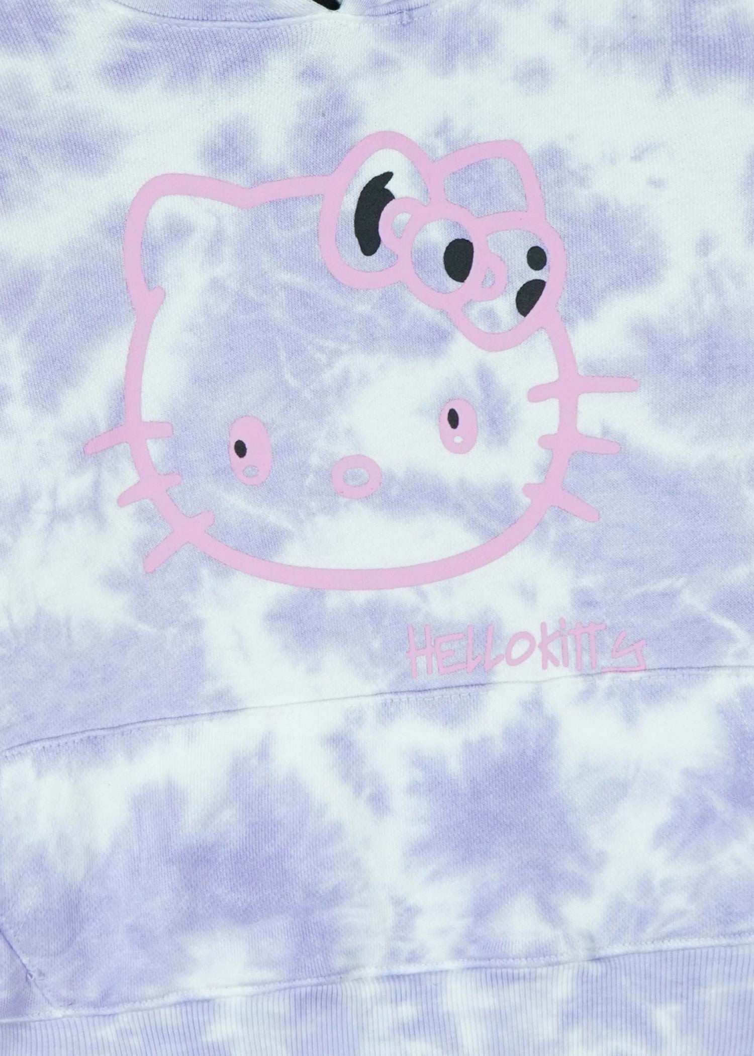 KIDS-HELLO-KITTY-TIE-DYE-HOODIE-100 Cotton Terry