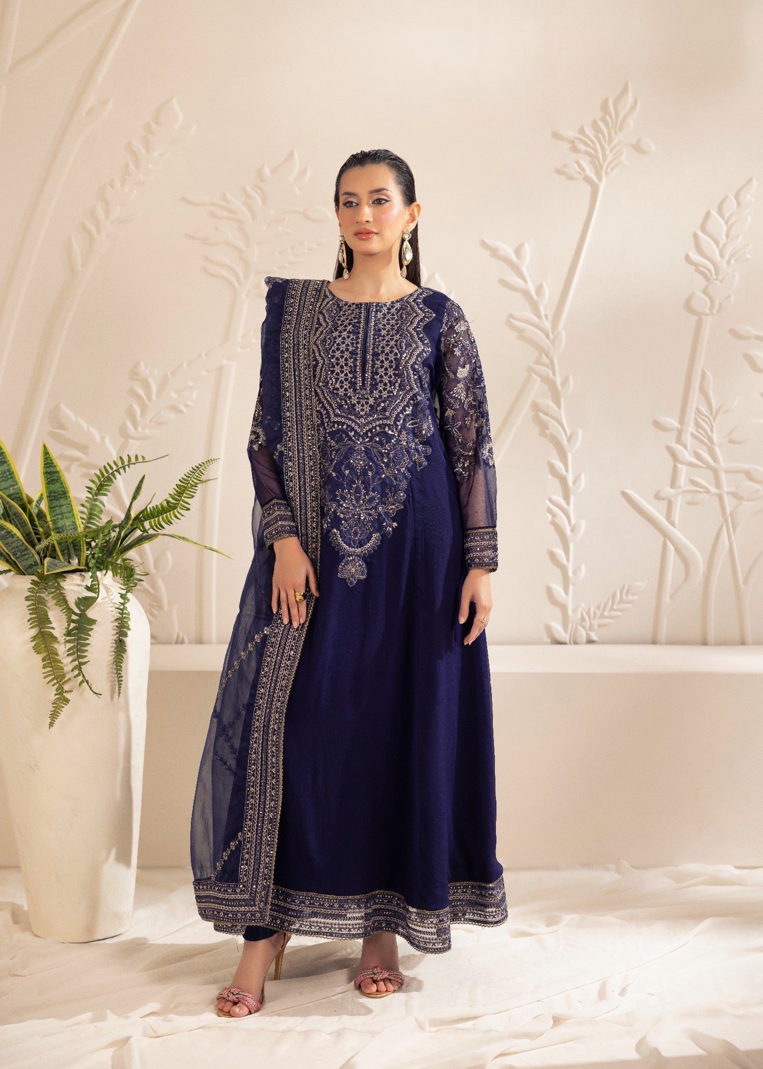 Mohagni MGG-101 CHIFFON 3PC STITCHED