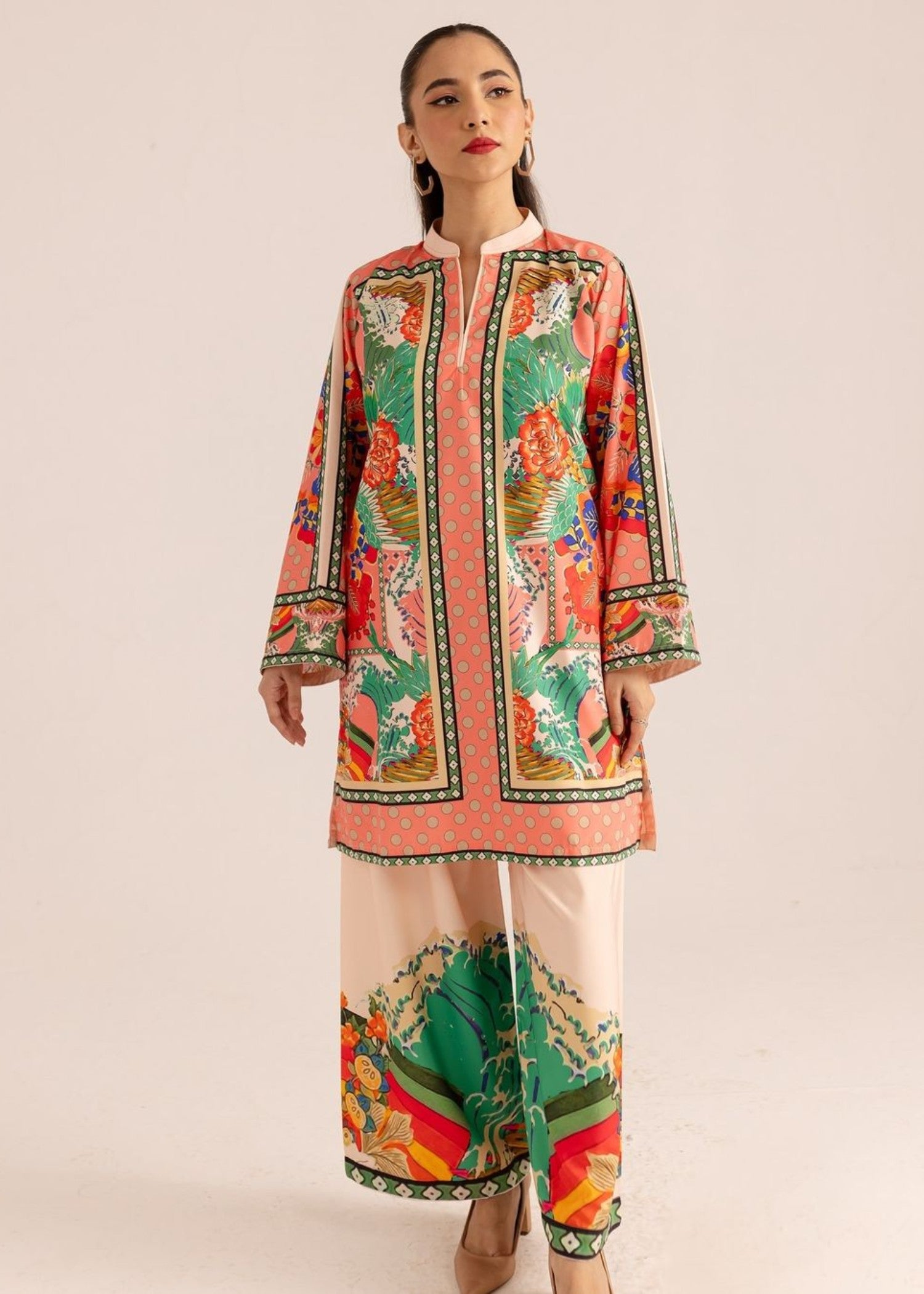 Tehzeeb Libas "Bagh-e-Baharan" Khaddar 2PC Set