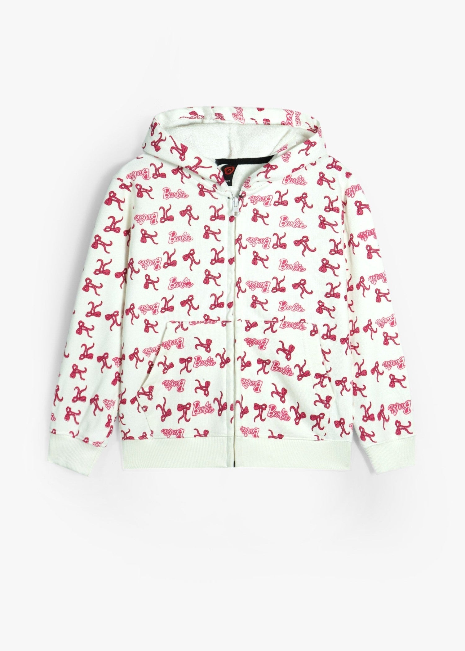 BARBIE-PRINT-100 - Zip Up Cotton Terry Hoodie Heavy Gsm
