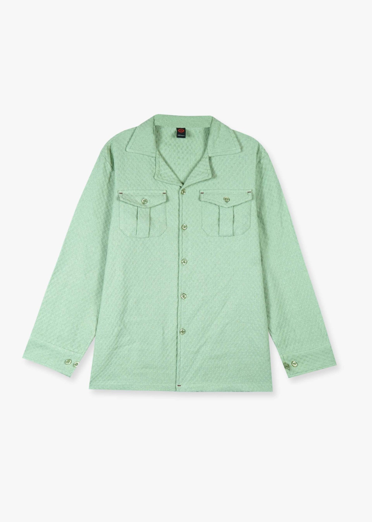 MINT-GREEN-JACQUARD-COTTON-SUIT-100 Cotton