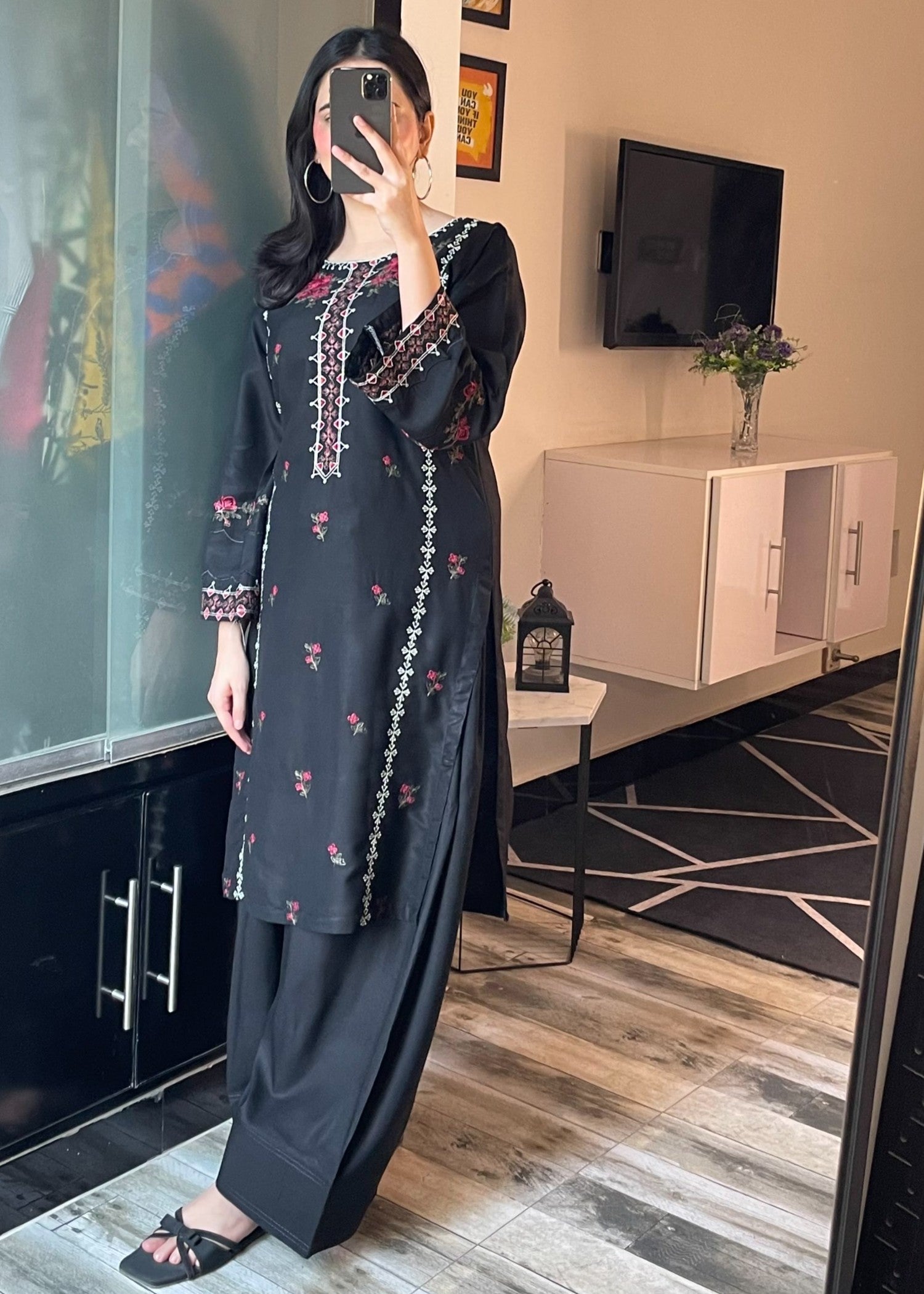 Tehzeeb Libas MULTI BLACK