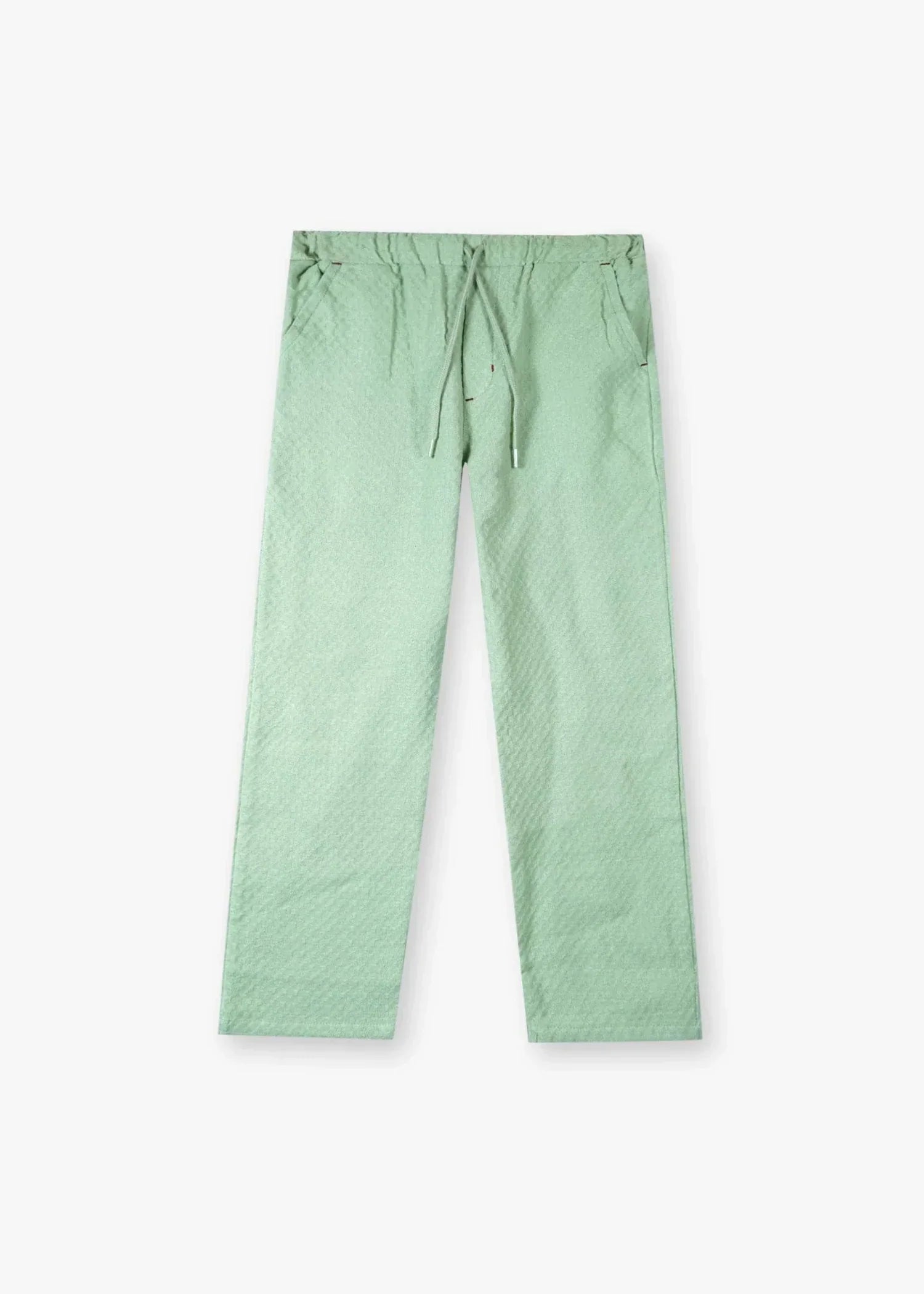 MINT-GREEN-JACQUARD-COTTON-SUIT-100 Cotton