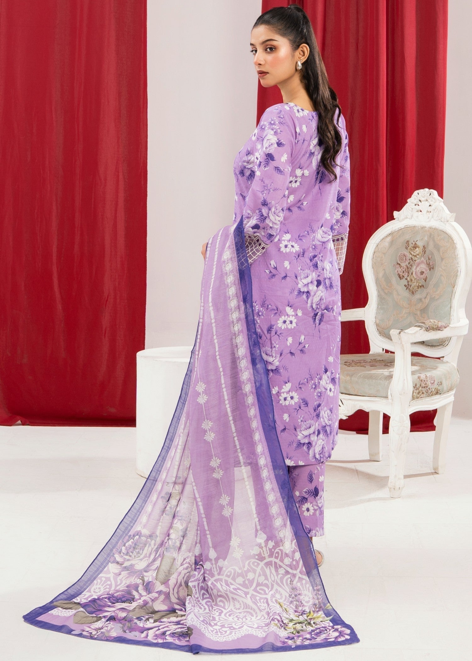 Sahibas By Mirza Daisey - Lilac