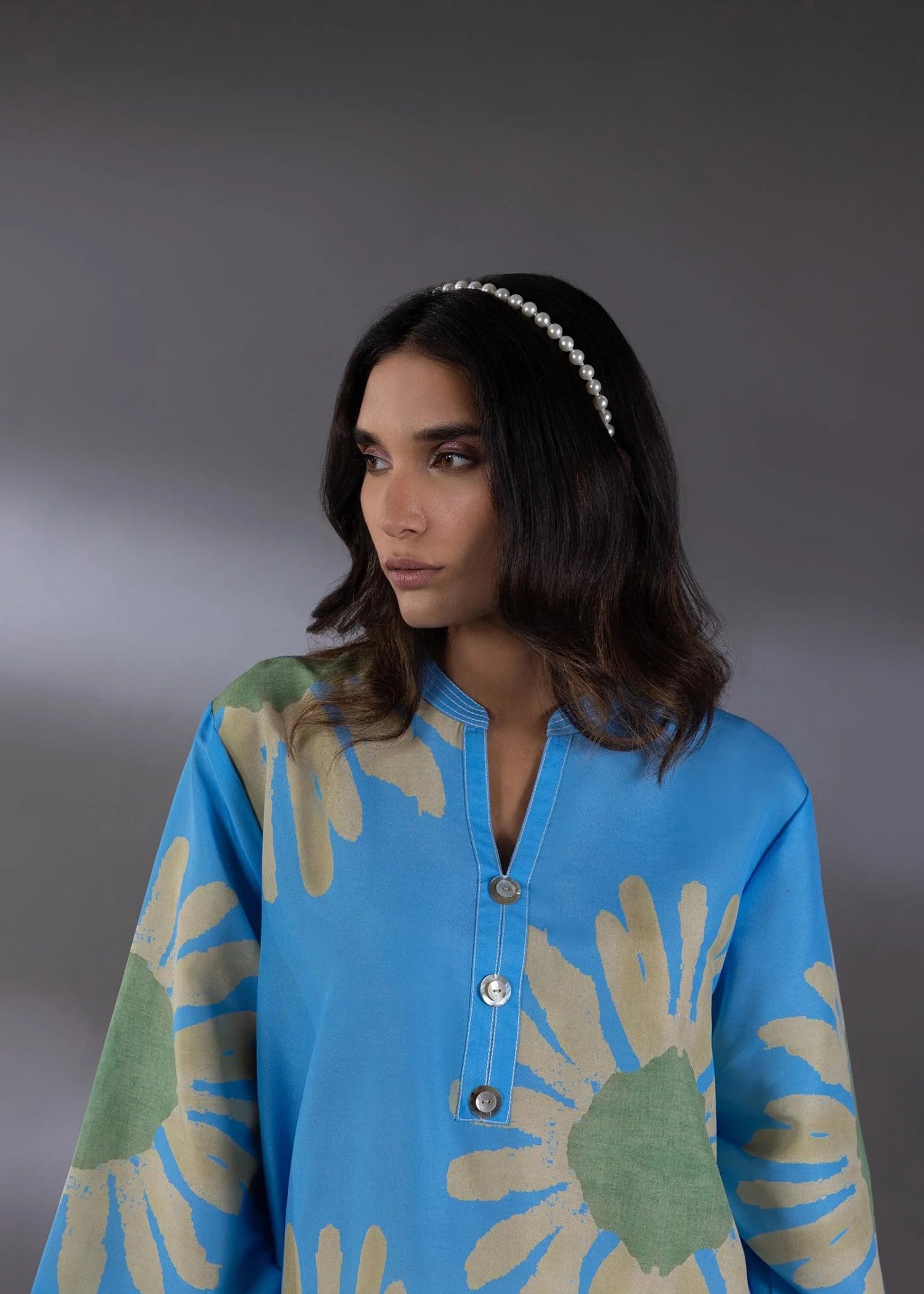 Sana Safinaz Stitched Cambric Shirt - SS25BSP539