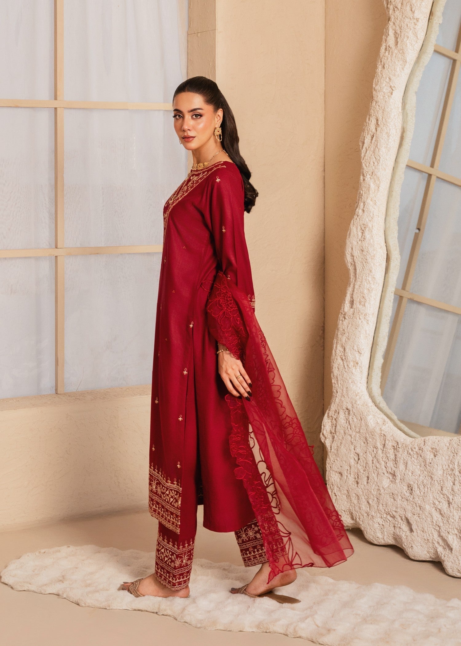 Tehzeeb Libas ZAREEN EMBROIDERED 3PC